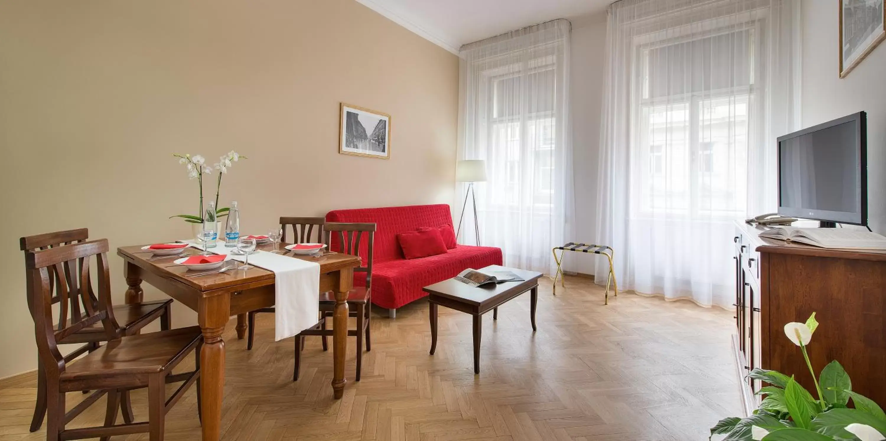 Kitchen or kitchenette in Hotel Suite Home Prague