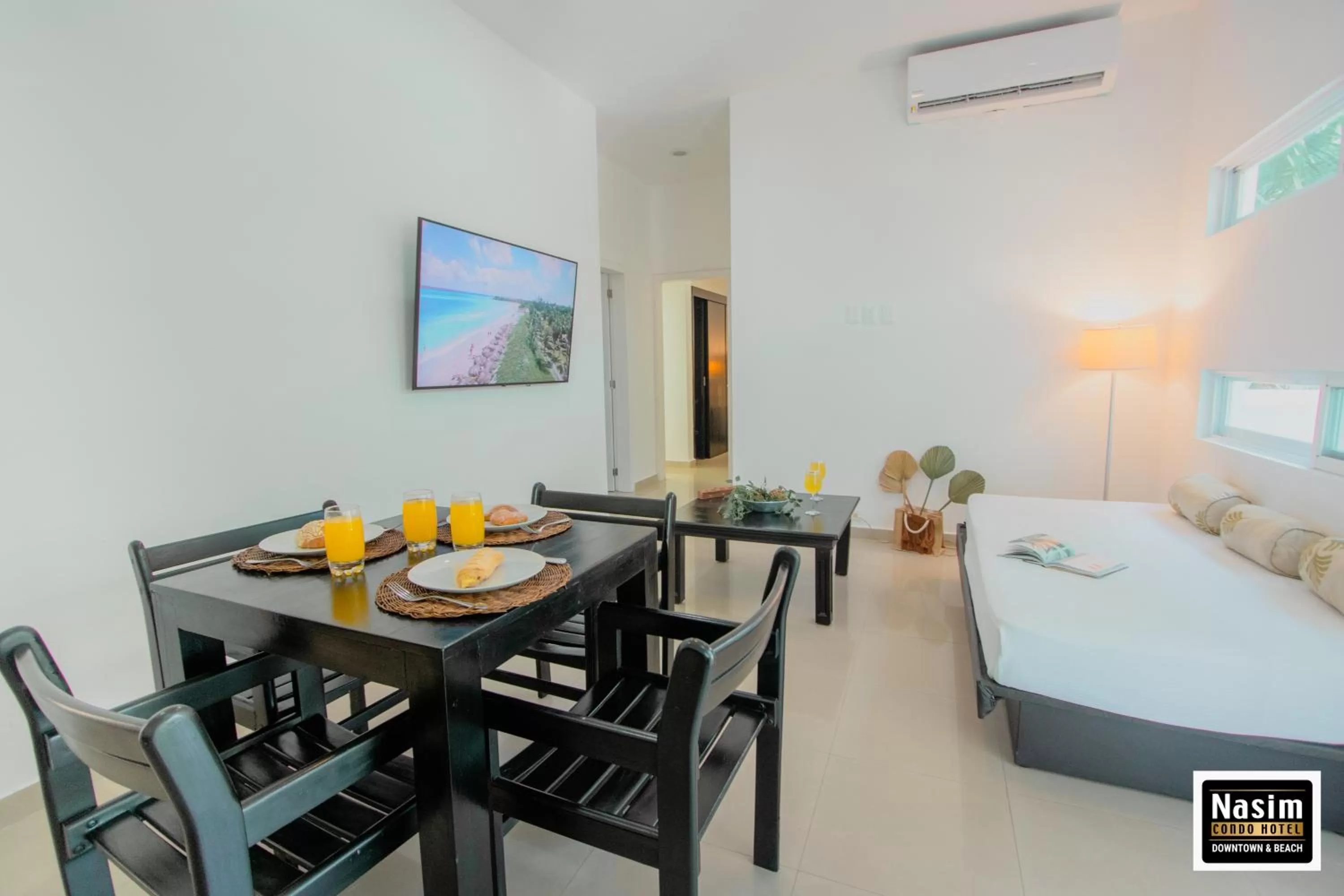 Bed in Nasim Condo Hotel con acceso BEACH CLUB GRATIS, metros 5th AVENIDA