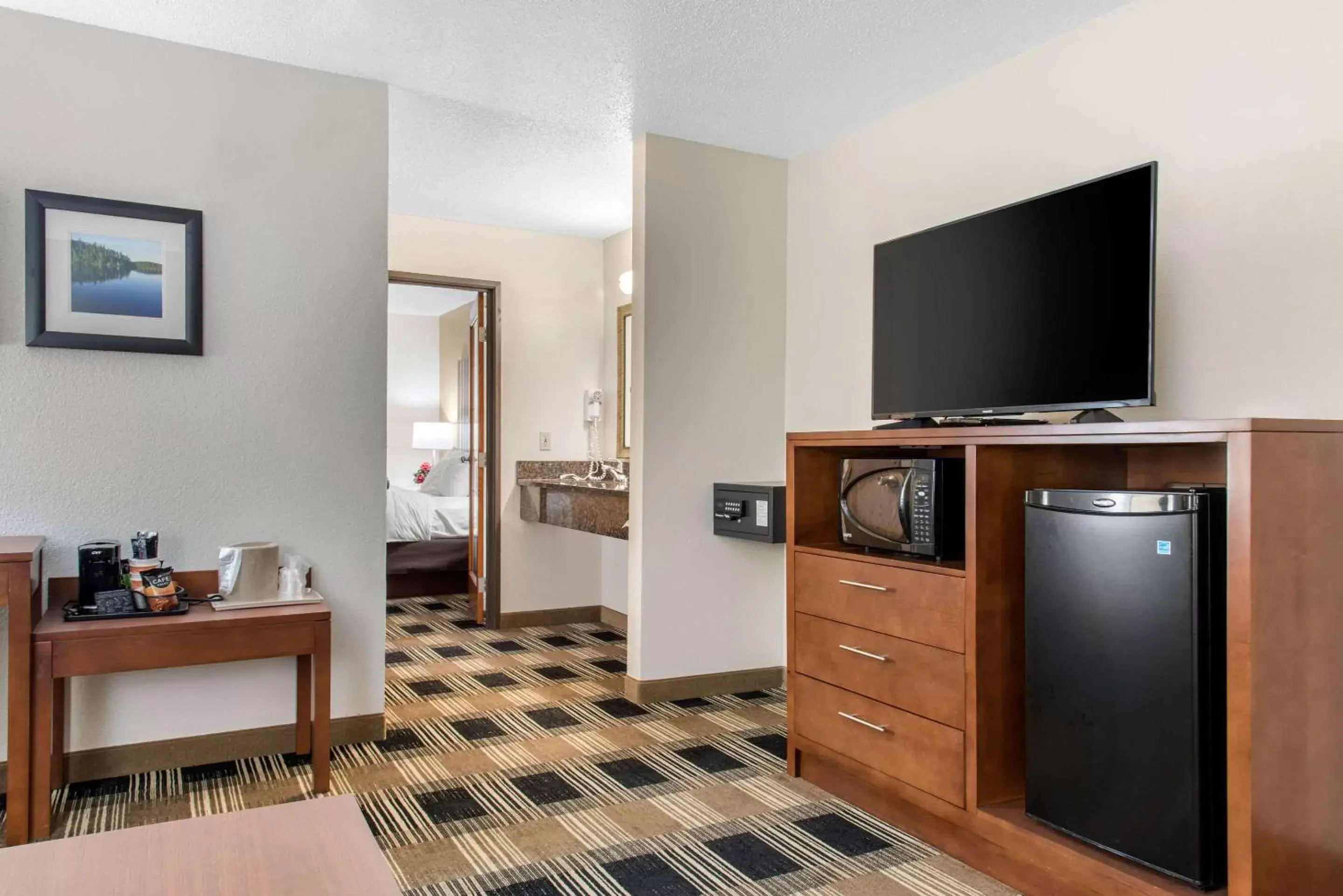 Bedroom, TV/Entertainment Center in Quality Inn near Medical Center