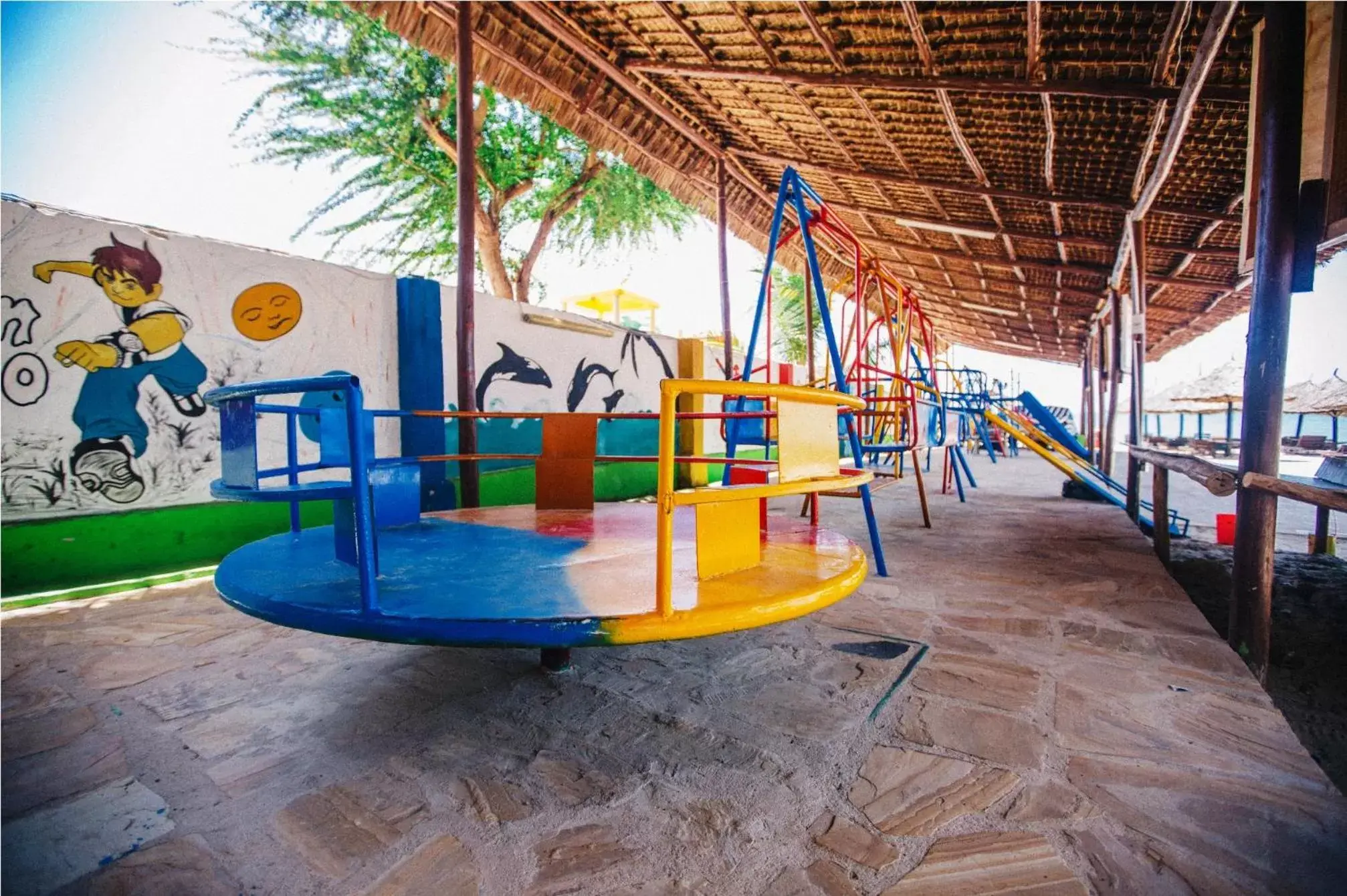 Children play ground, Children's Play Area in Jangwani Sea Breeze Resort