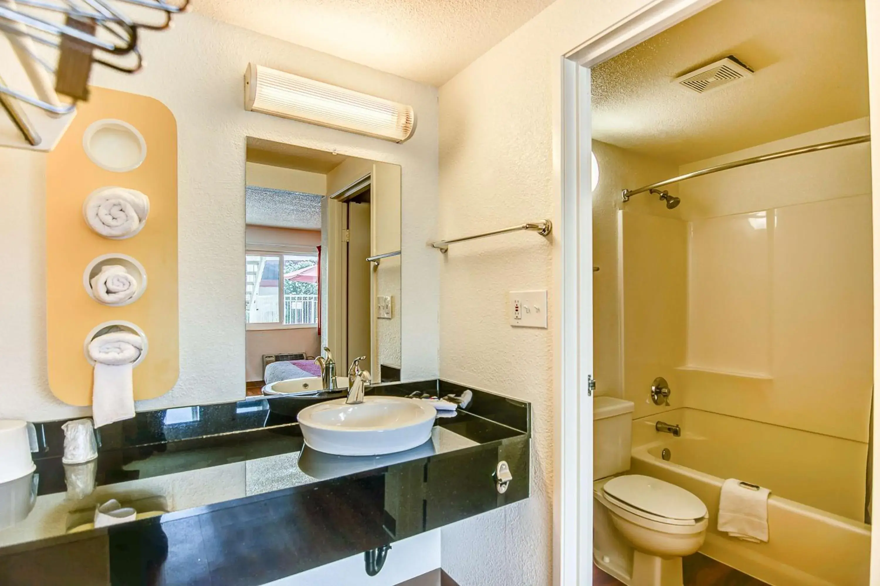 Shower, Bathroom in Motel 6-Stockton, CA - Charter Way West