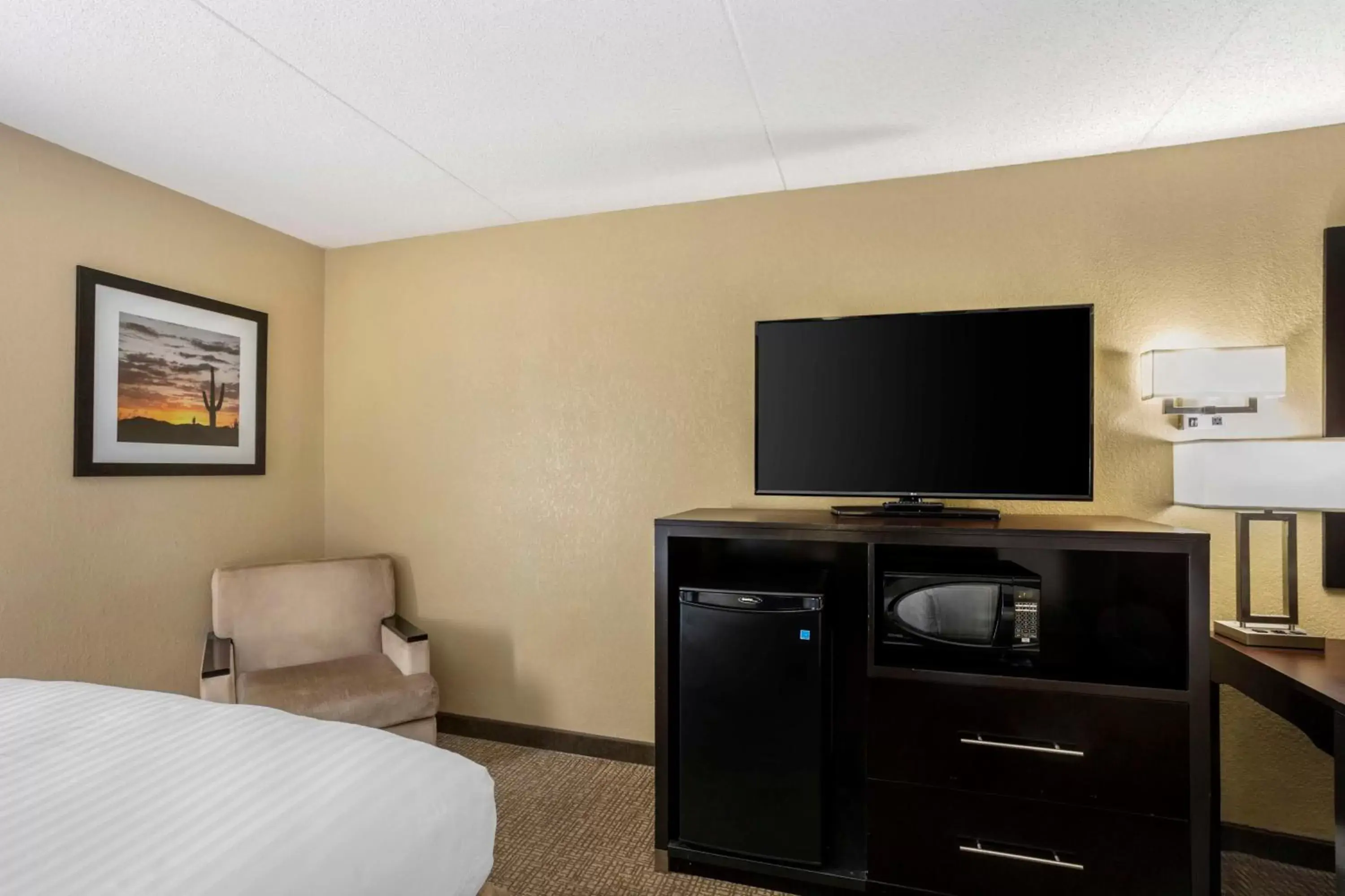 Bedroom, TV/Entertainment Center in Best Western Harrisburg North Hotel