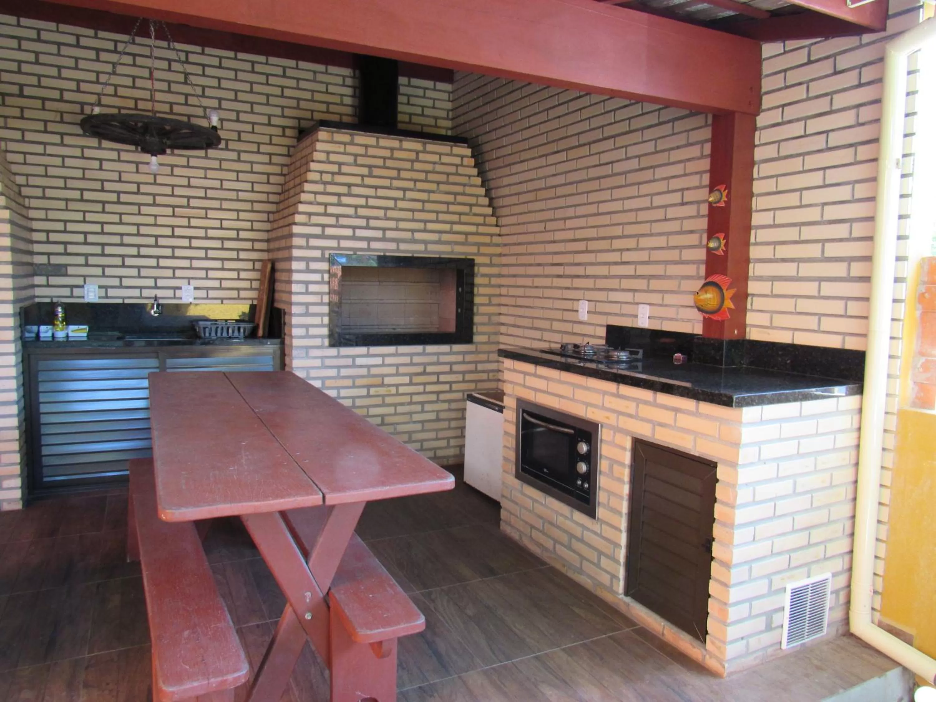 BBQ facilities in Pousada Recanto da Barra