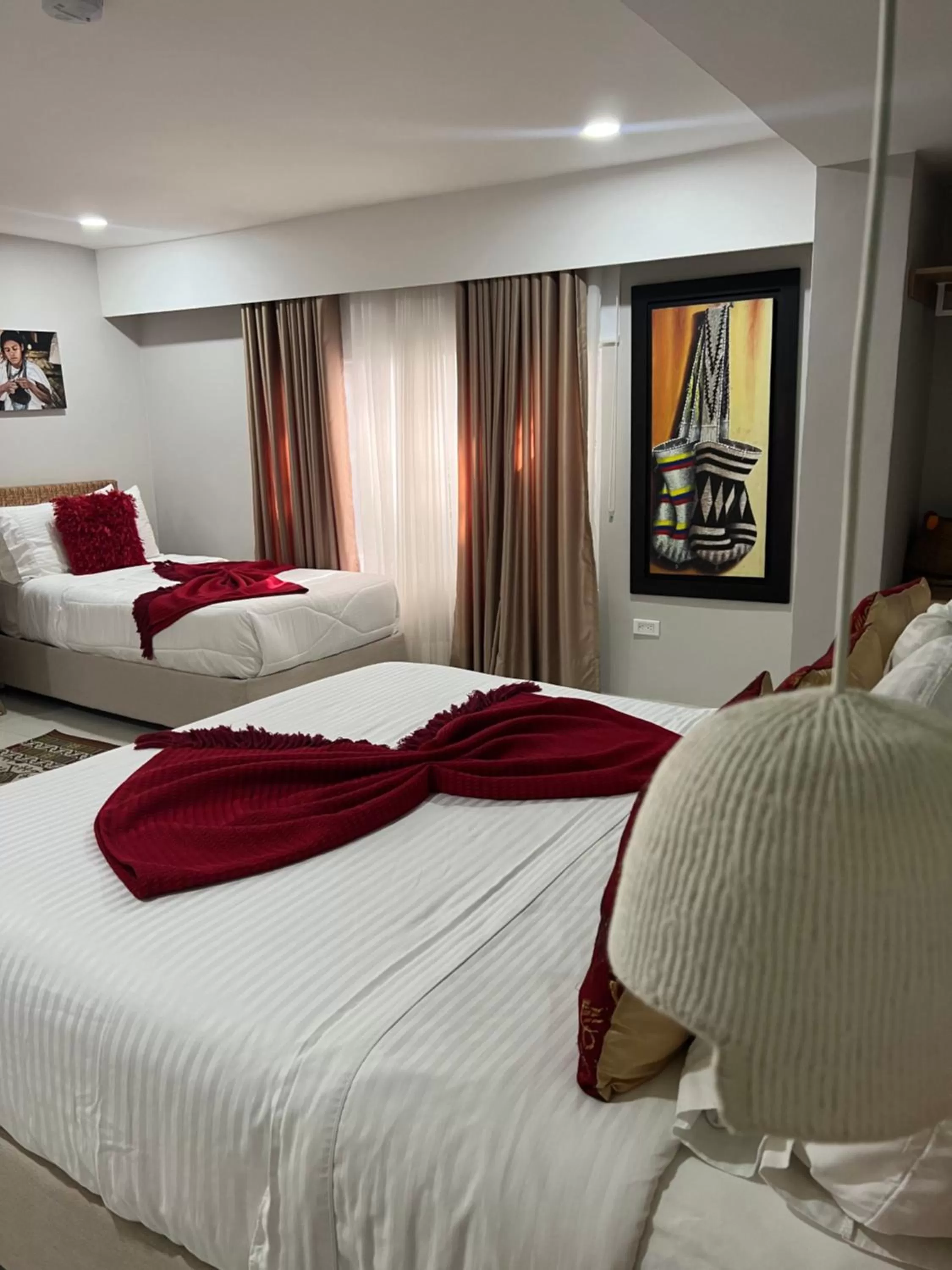 Bed in Hotel Boutique Casa chunuu Santa Marta