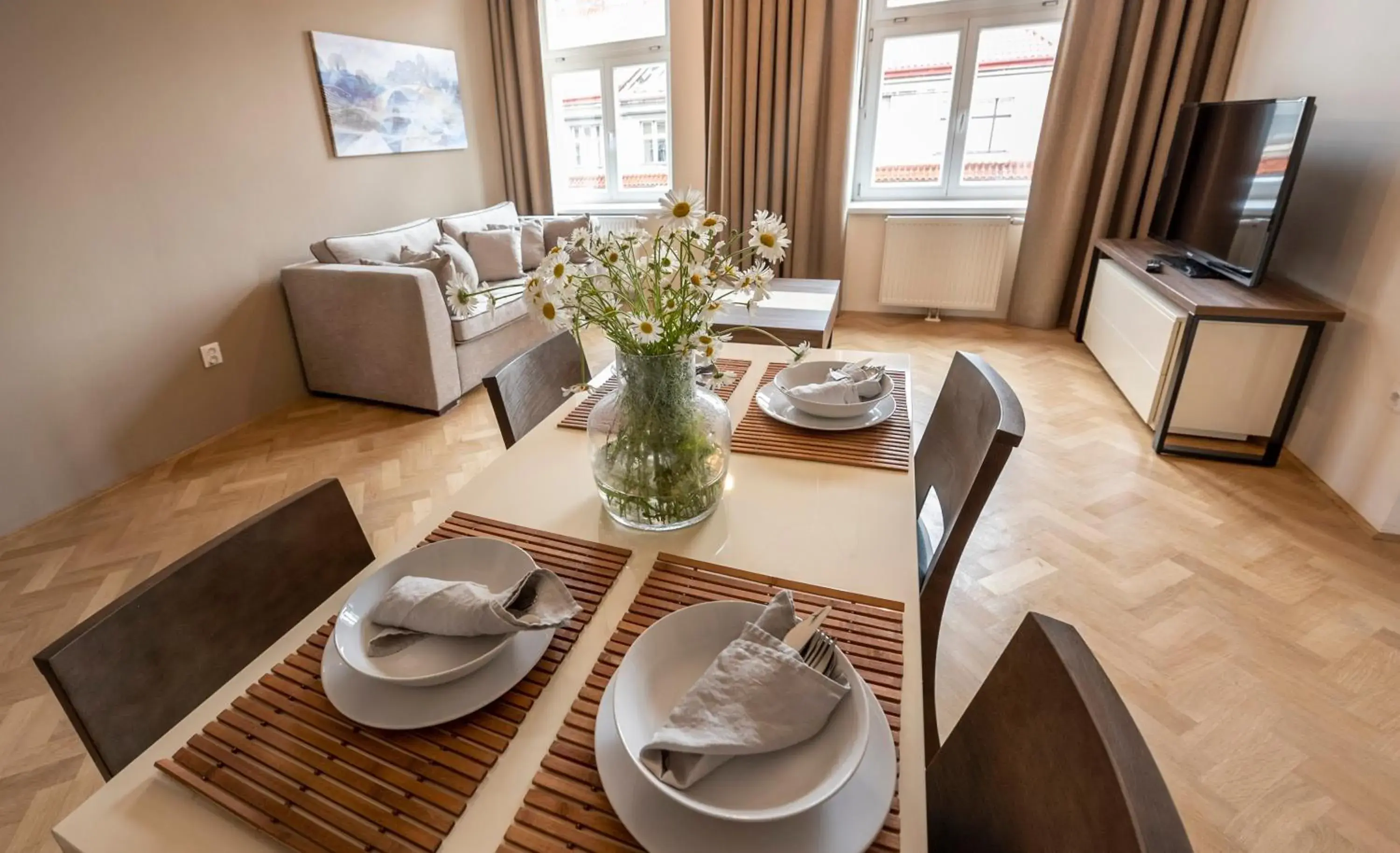 Dining Area in Letna Garden Suites