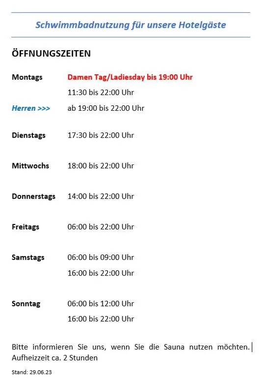 Swimming pool in Ringhotel Parkhotel Witten