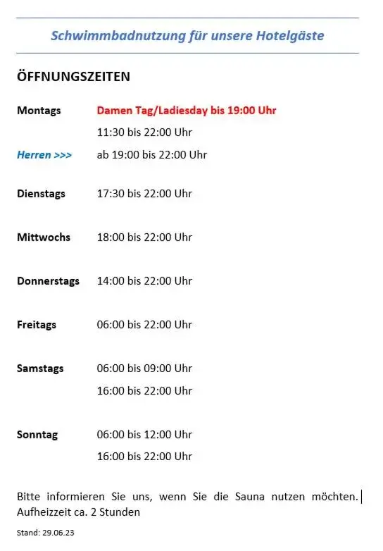 Swimming pool in Ringhotel Parkhotel Witten Swimming pool in Ringhotel Parkhotel Witten