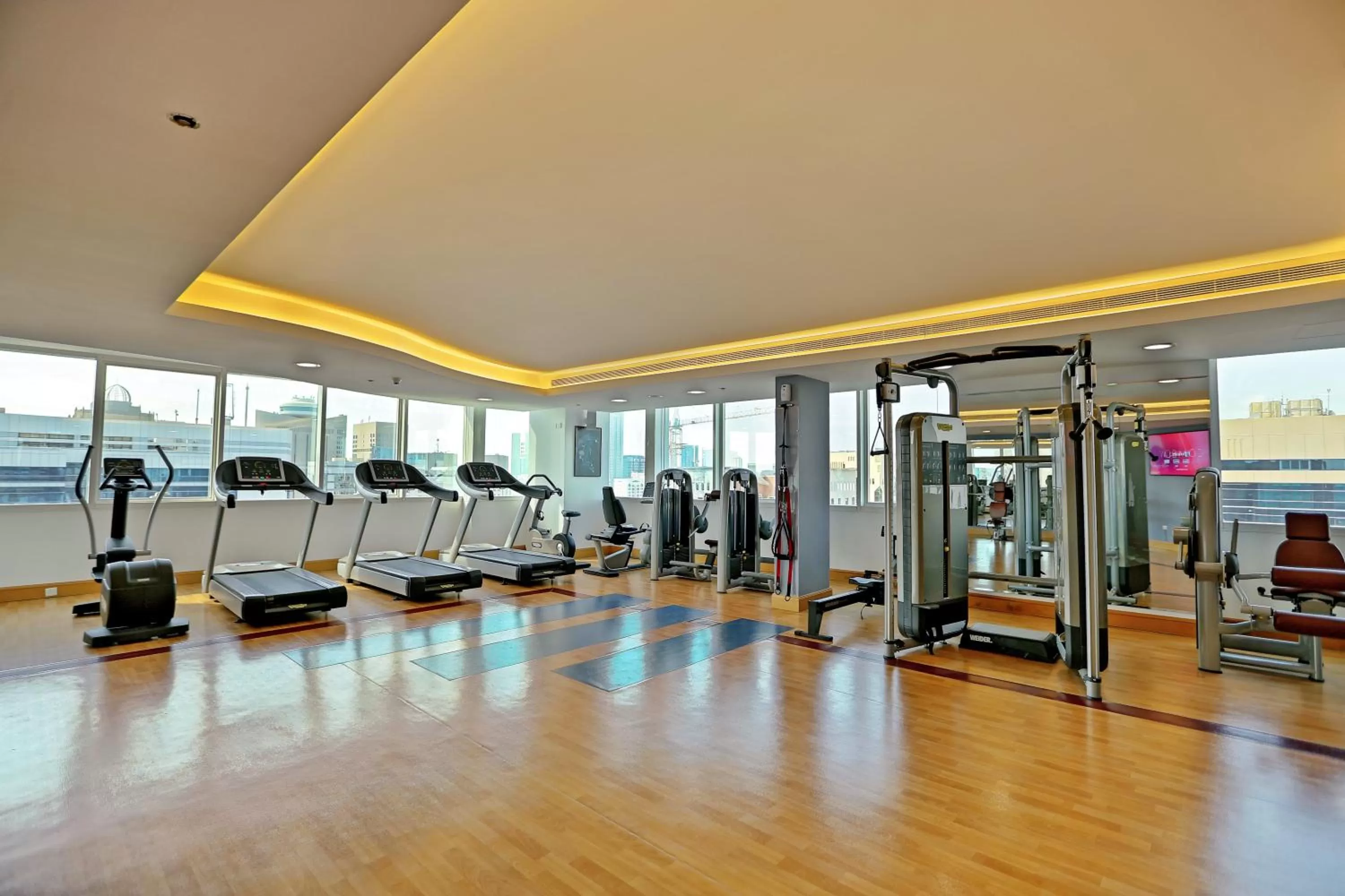 Fitness centre/facilities in Al Maha Arjaan by Rotana