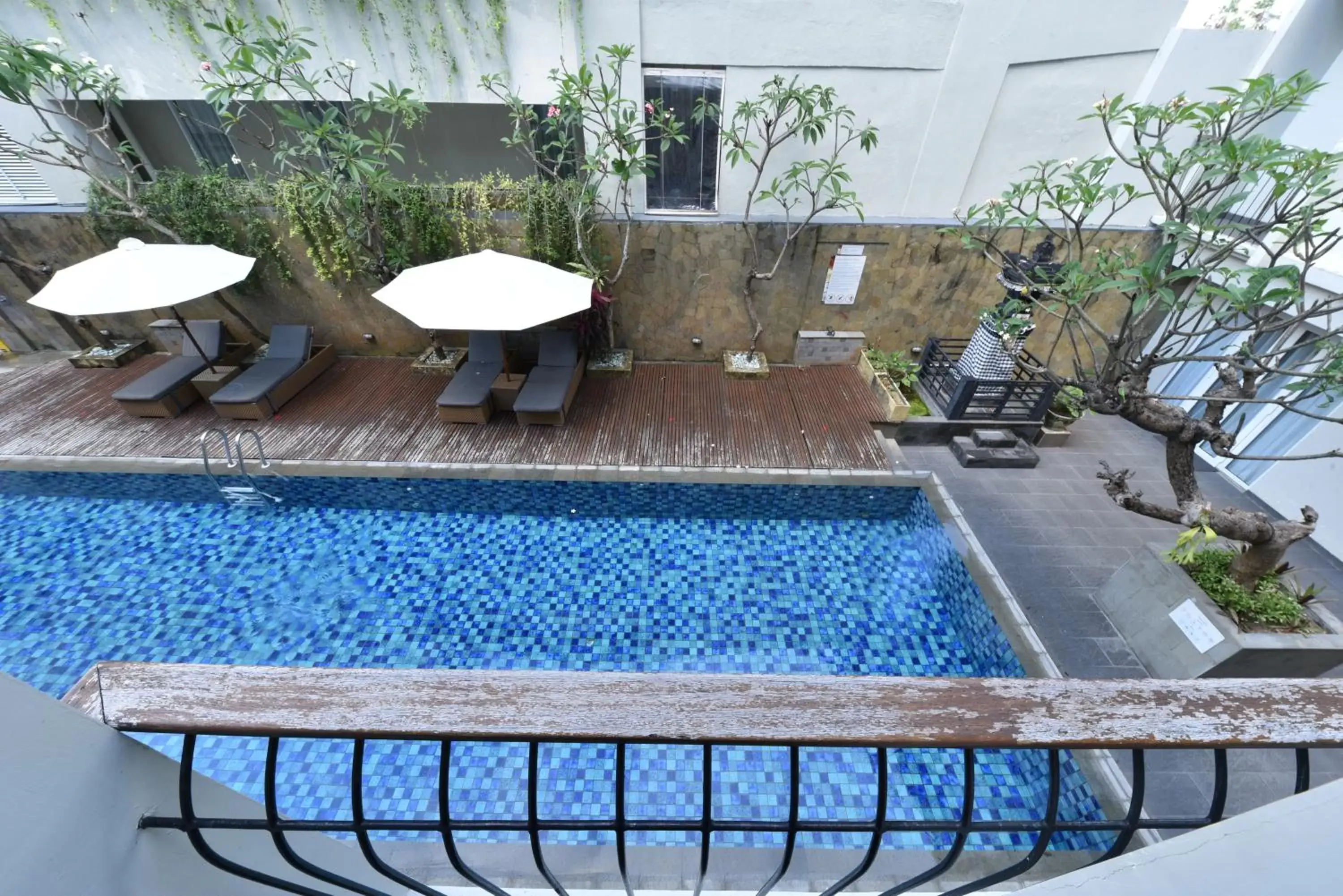 Balcony/Terrace, Pool View in The ONE Legian