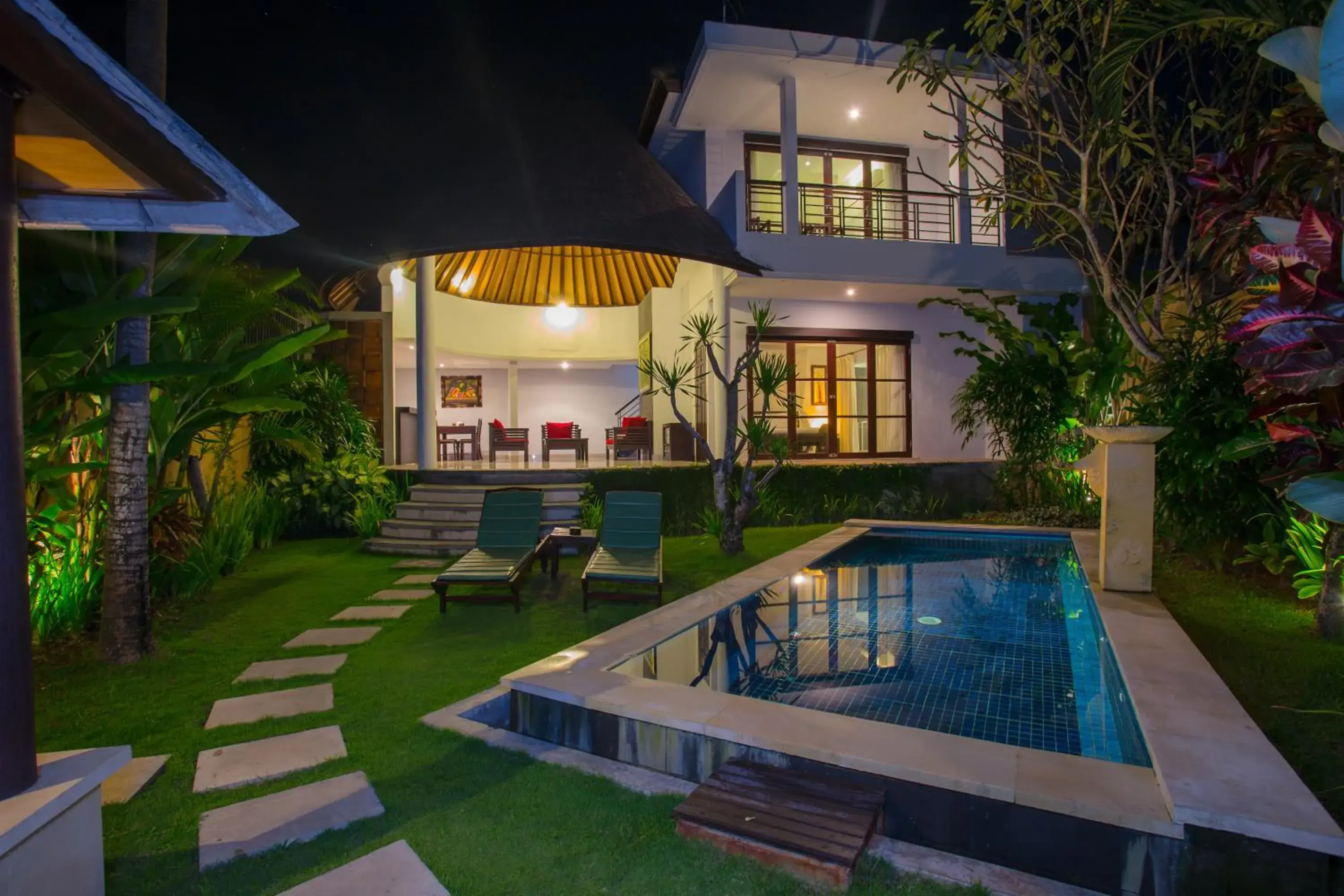 Garden, Swimming Pool in The Bidadari Villas and Spa