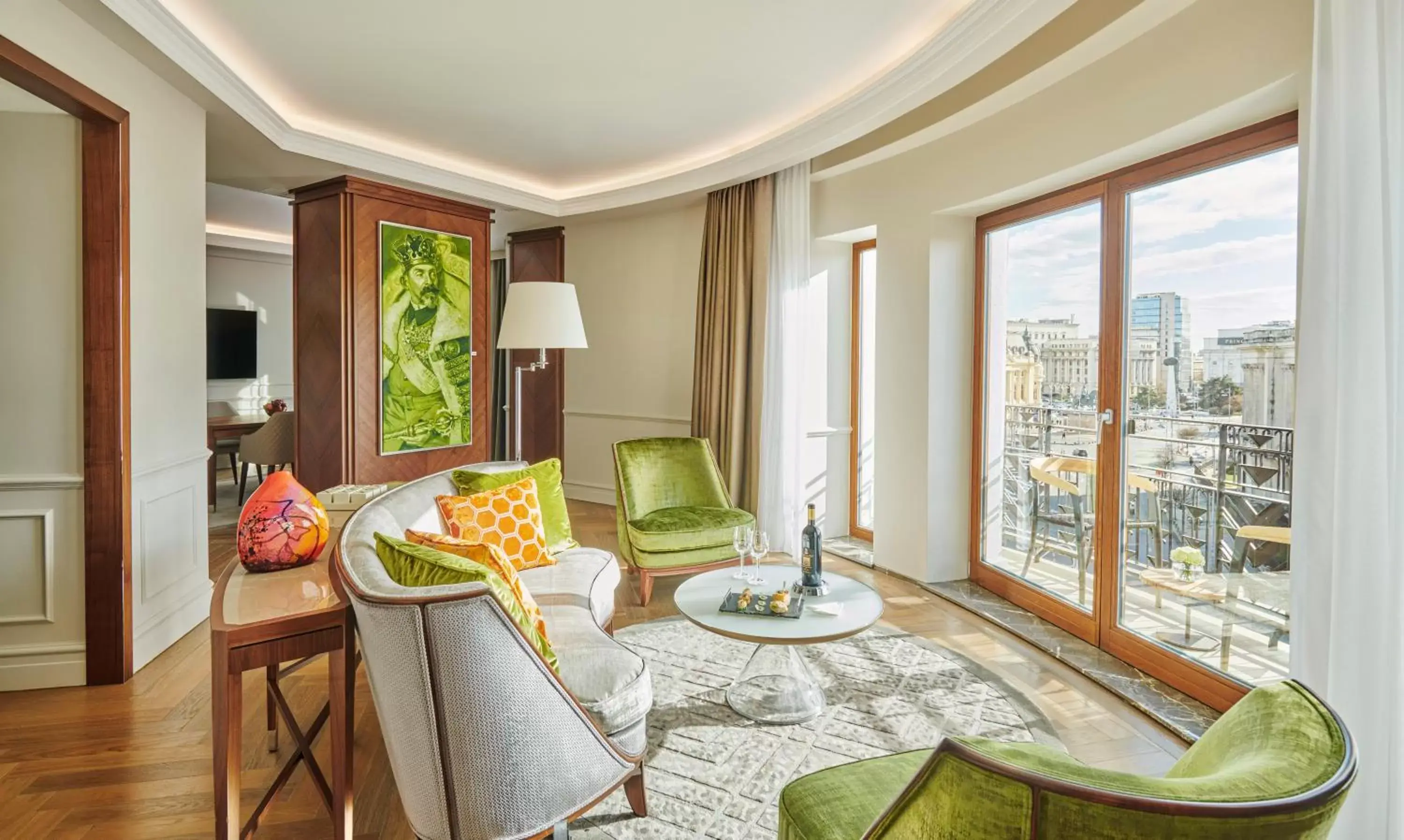 Living room, Seating Area in InterContinental Athenee Palace Bucharest, an IHG Hotel