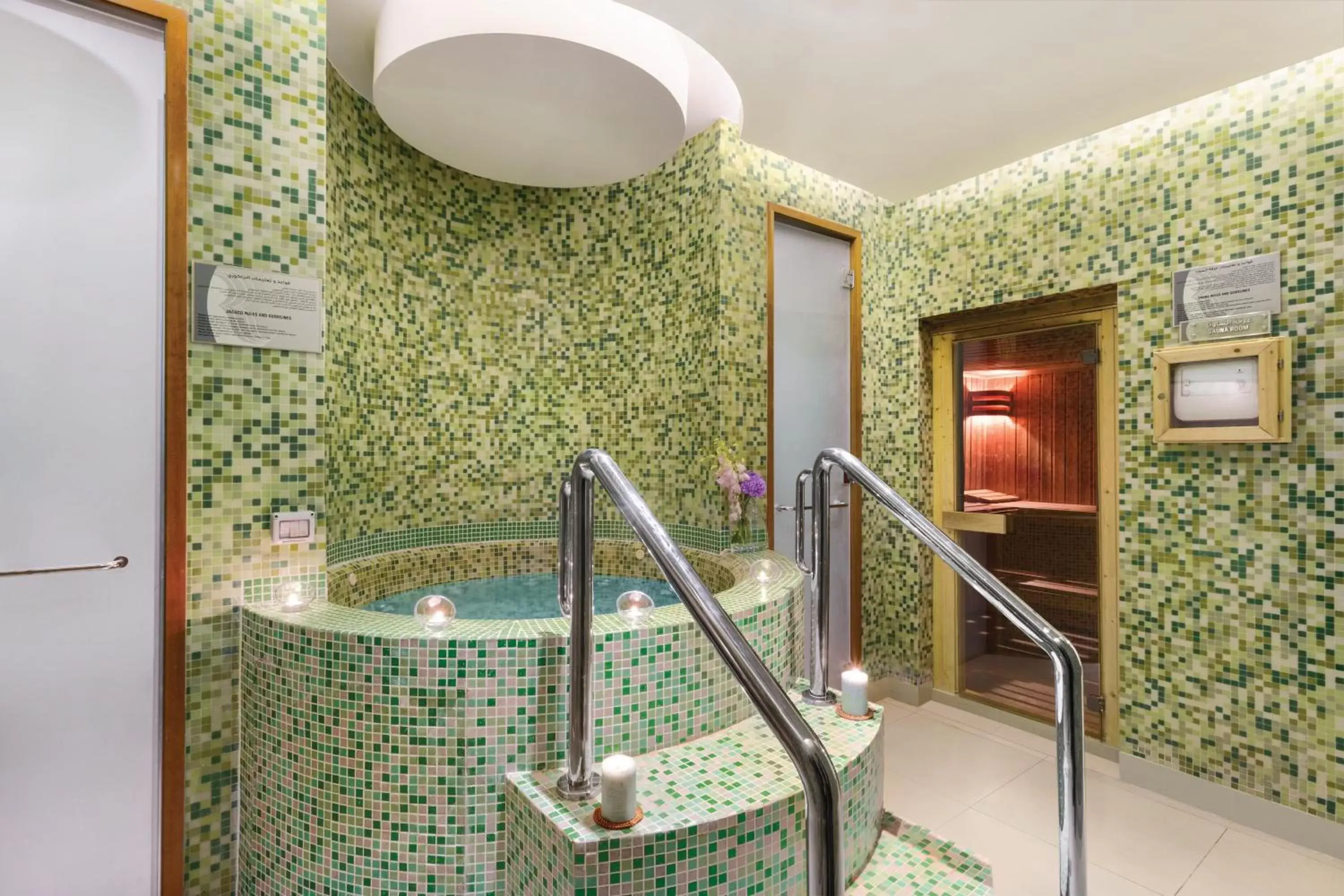 Sauna, Bathroom in Crowne Plaza - Dubai Jumeirah, an IHG Hotel