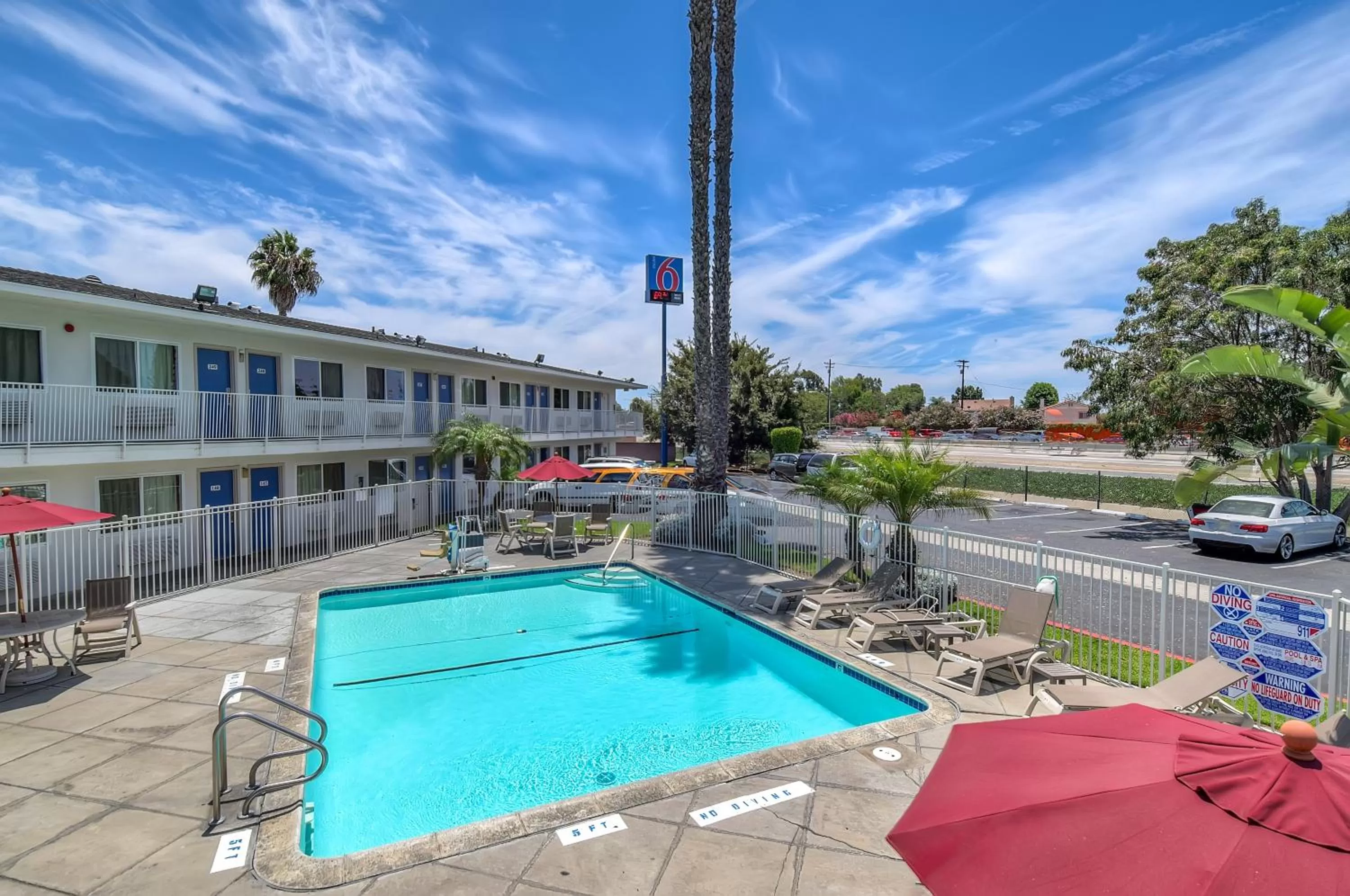 Swimming pool in Motel 6-Westminster, CA - South - Long Beach Area