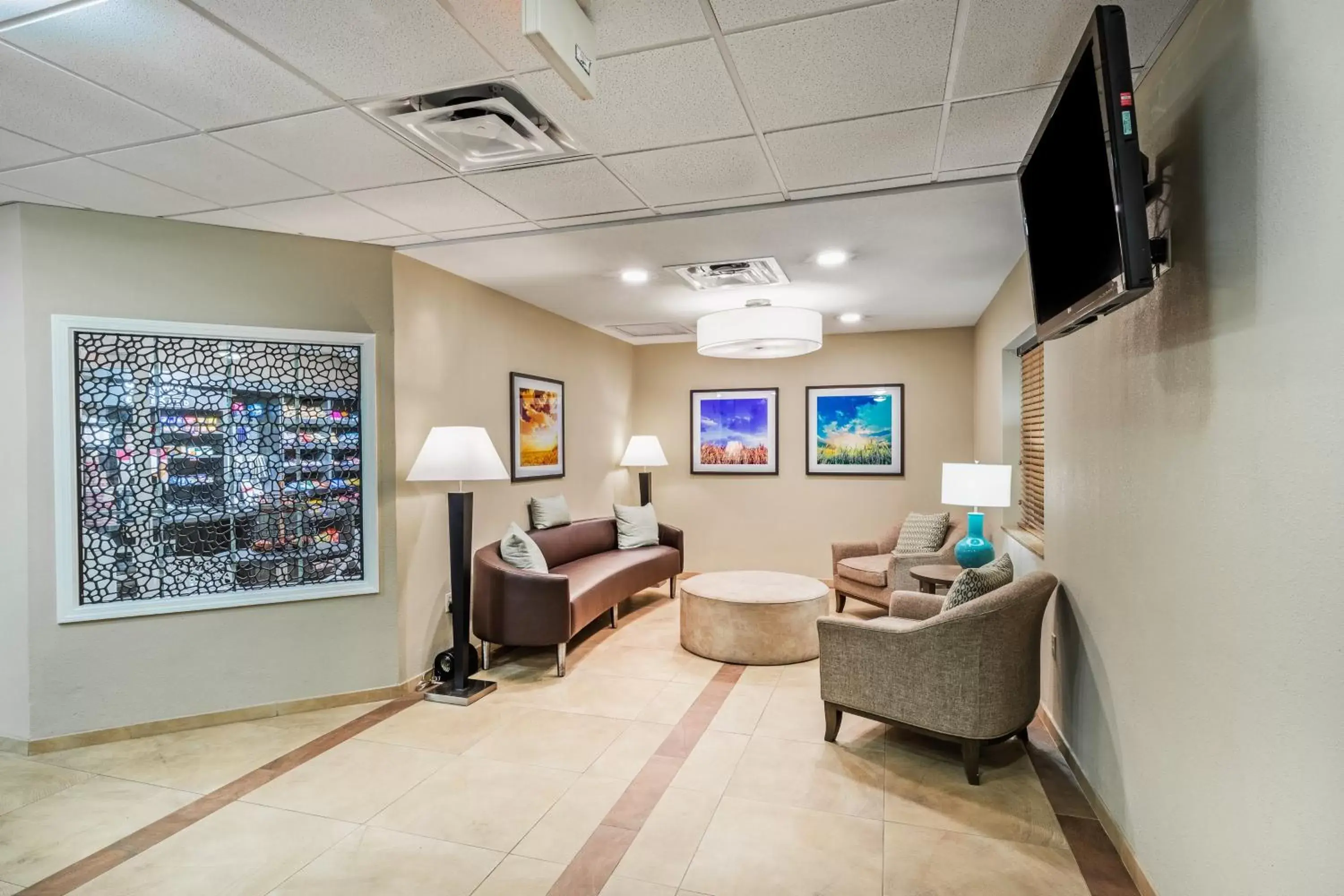 Property building, Seating Area in Candlewood Suites Hattiesburg, an IHG Hotel