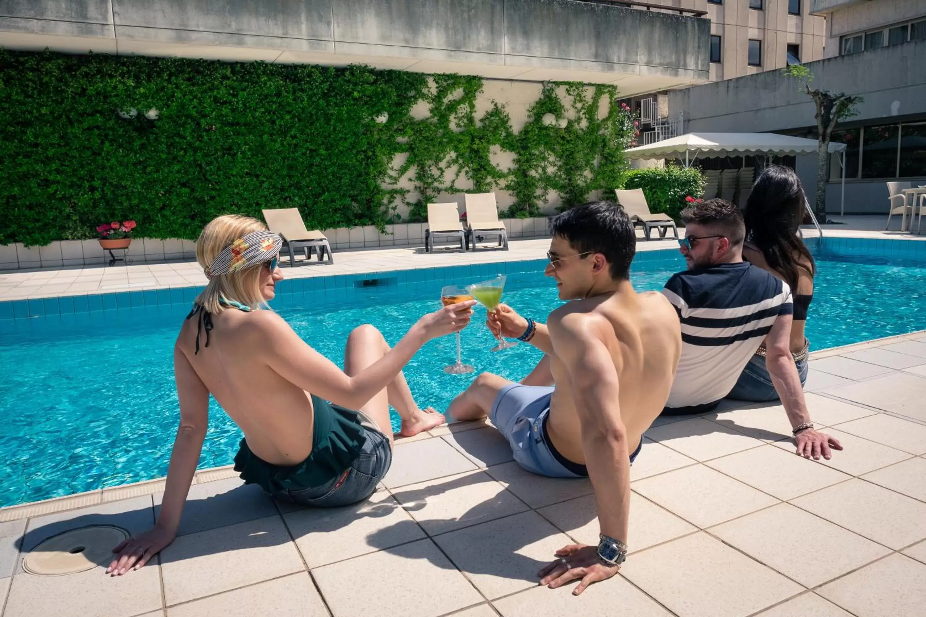 Swimming pool in Perugia Plaza Hotel