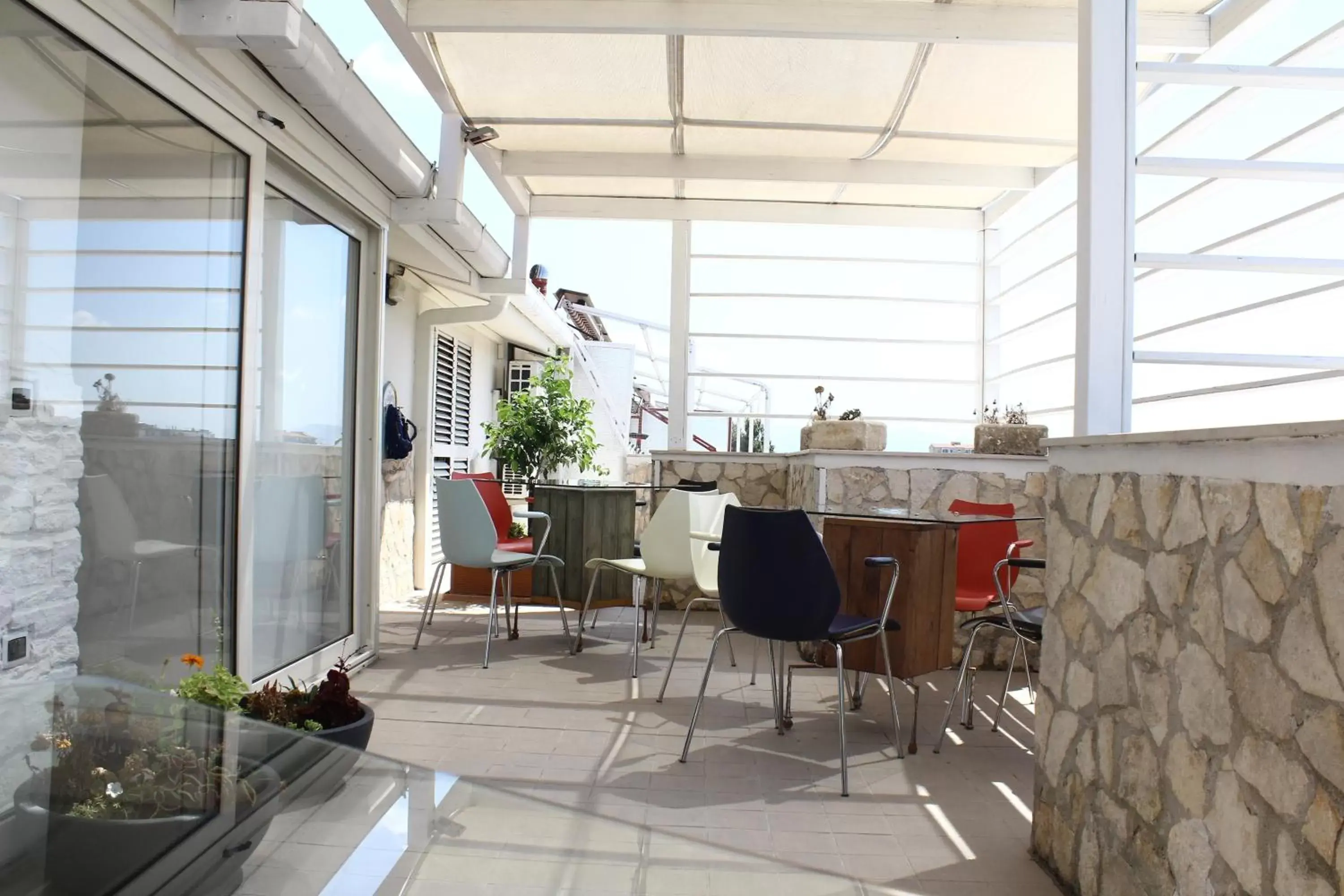 Balcony/Terrace, Restaurant/Places to Eat in Attico Luxury B&B