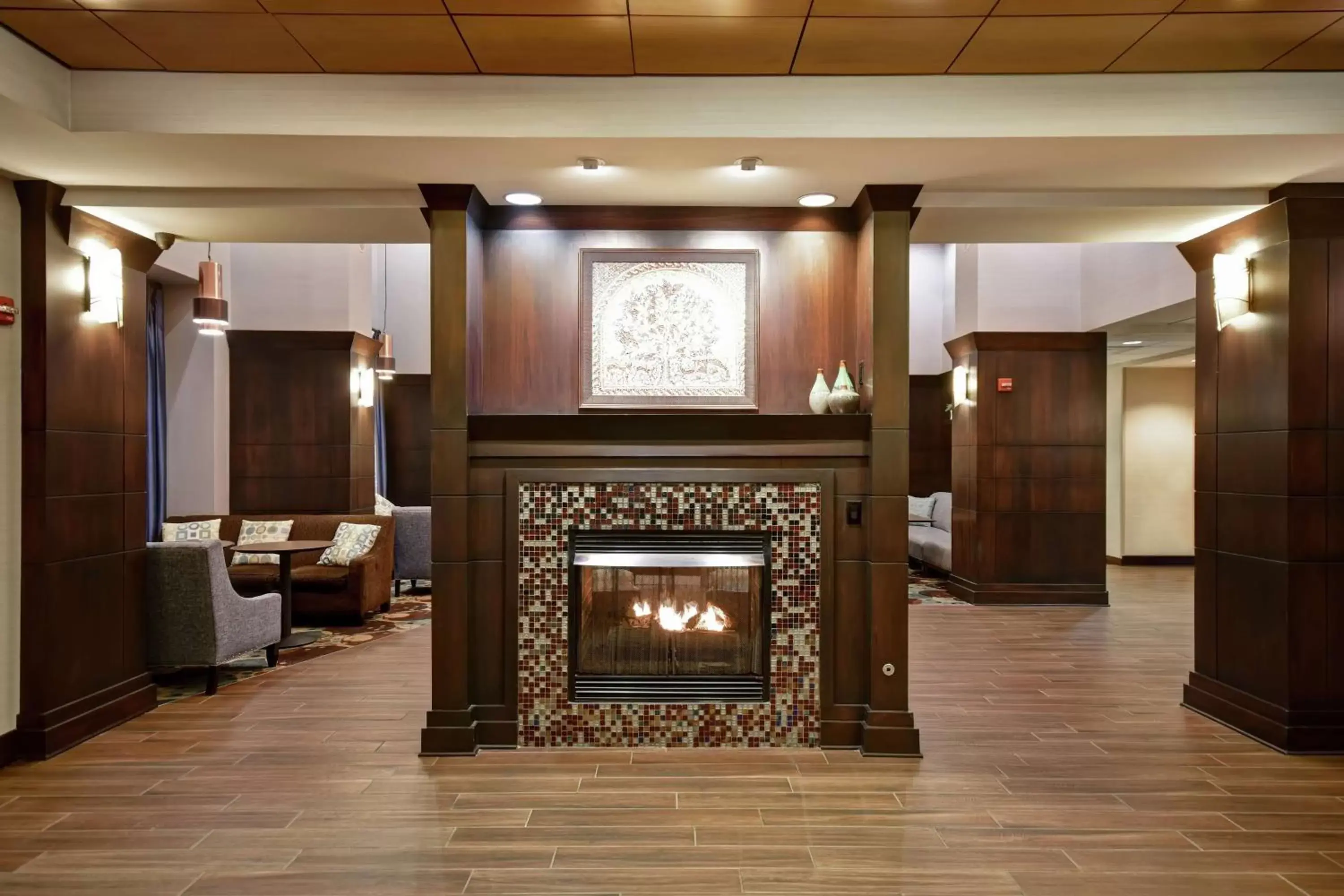 Lobby or reception in Hampton Inn & Suites Detroit-Canton Lobby or reception in Hampton Inn & Suites Detroit-Canton