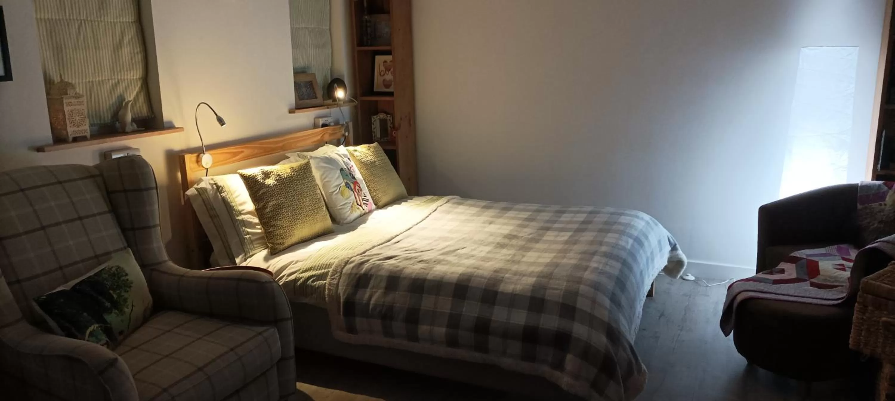 Bed in The Wood Cottage