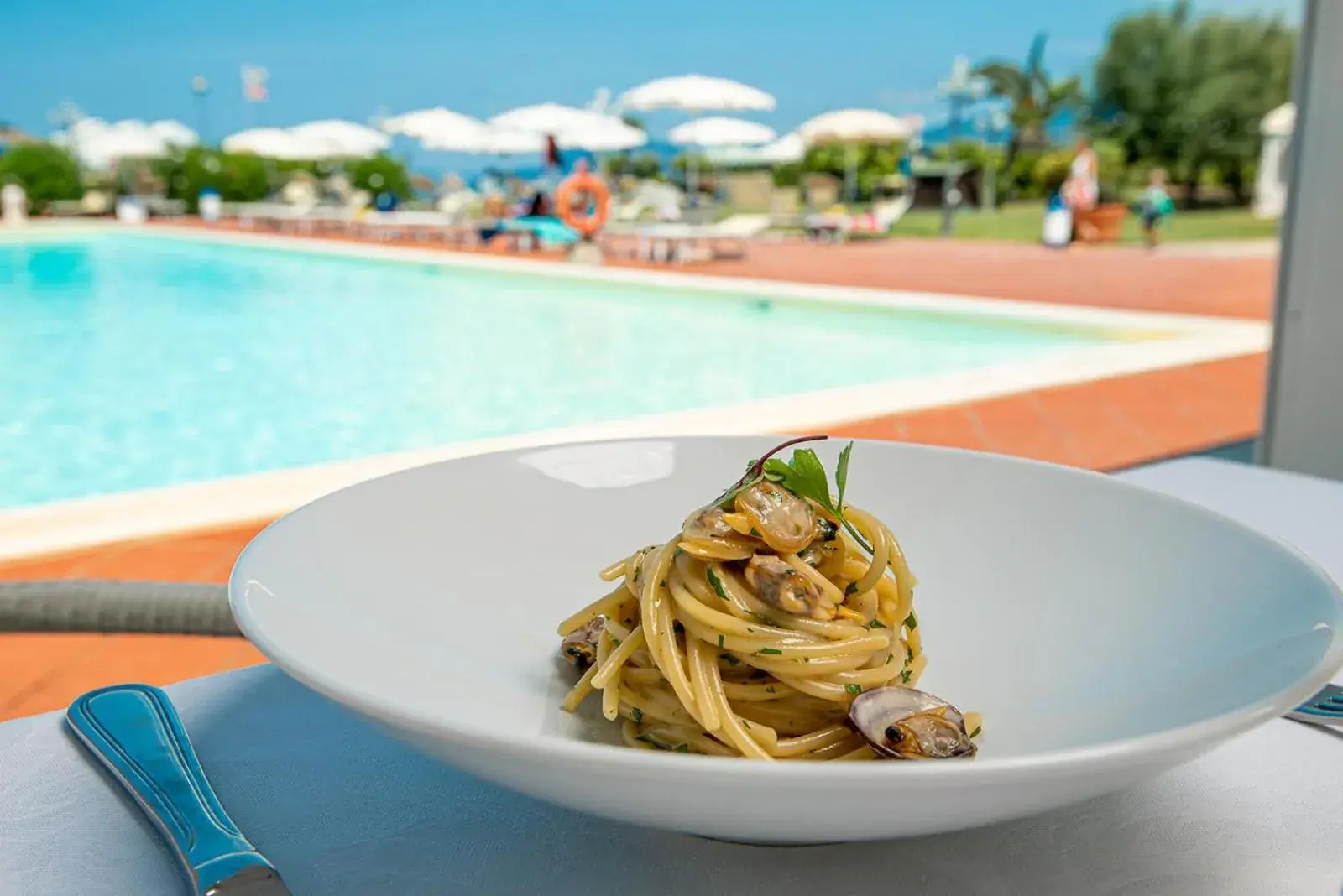 Meals, Swimming Pool in Hotel Airone isola d'Elba