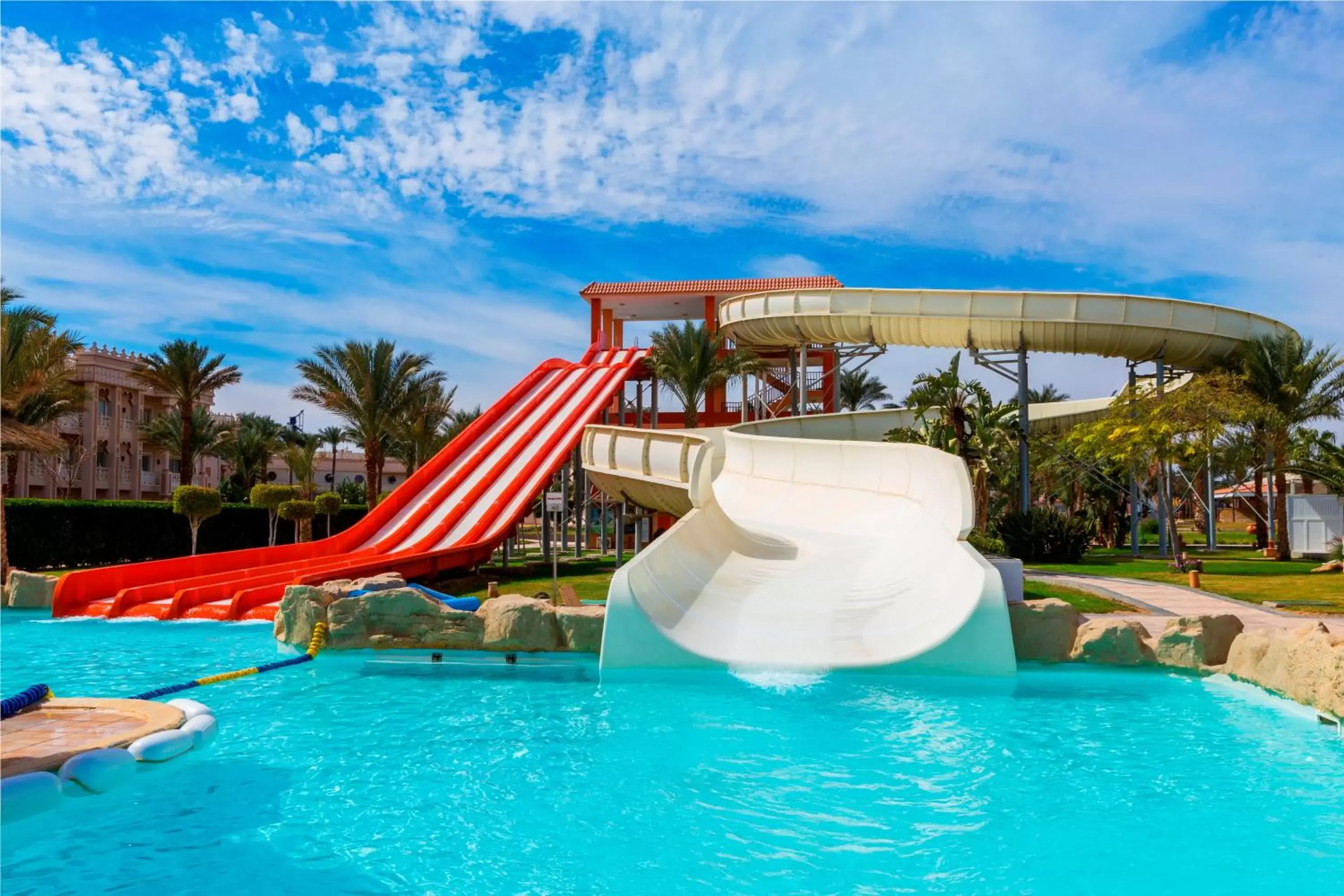 Aqua park, Water Park in Beach Albatros Resort - Hurghada