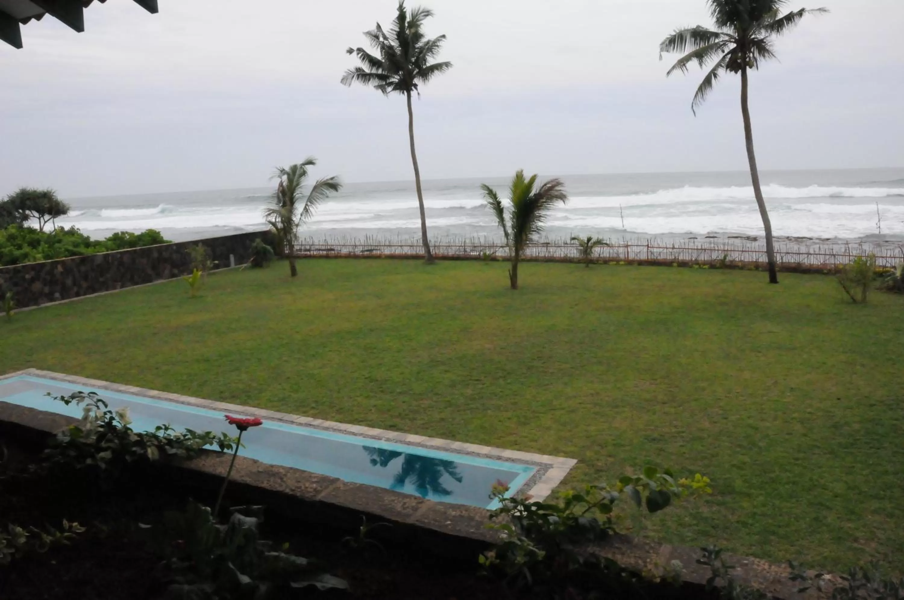 Beach in Villa Atulya at Ocean's edge