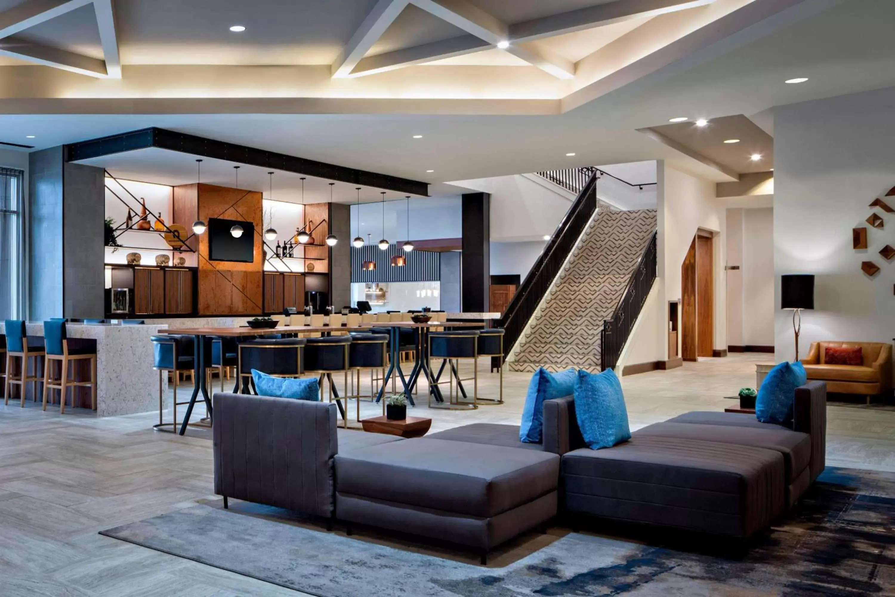 Lobby or reception in Marriott Dallas Las Colinas