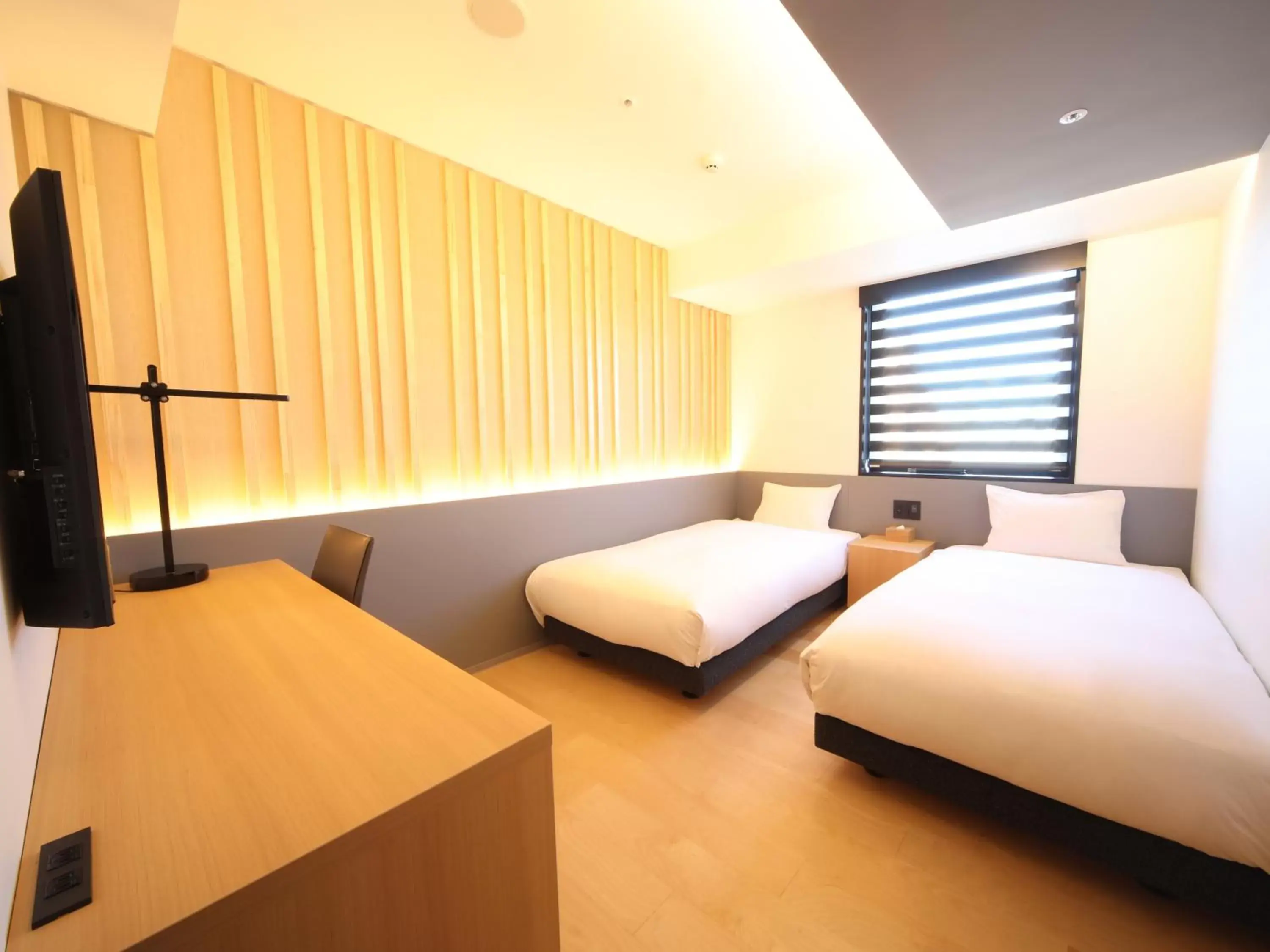 Bed in hotel androoms Nagoya Sakae