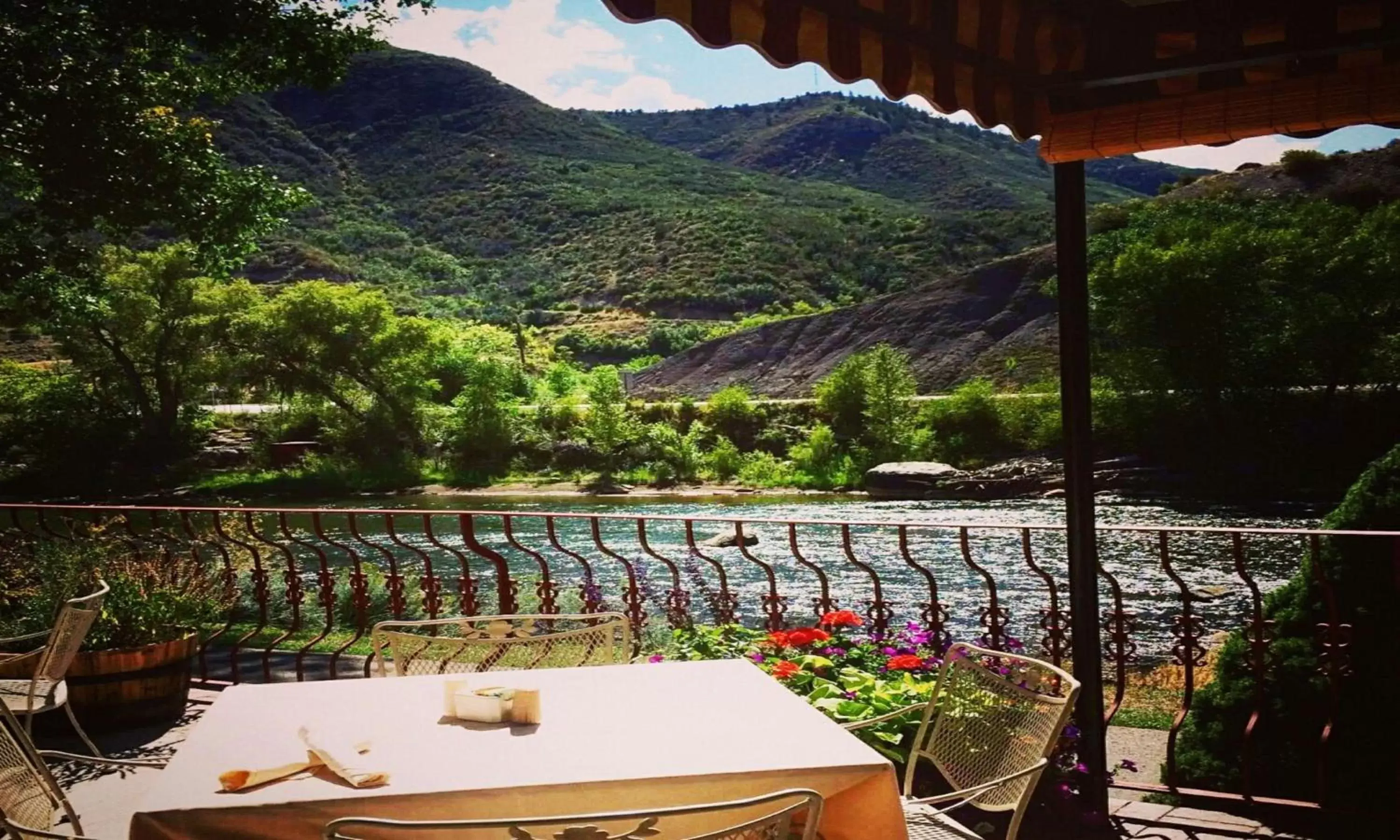 Patio, Mountain View in DoubleTree by Hilton Durango