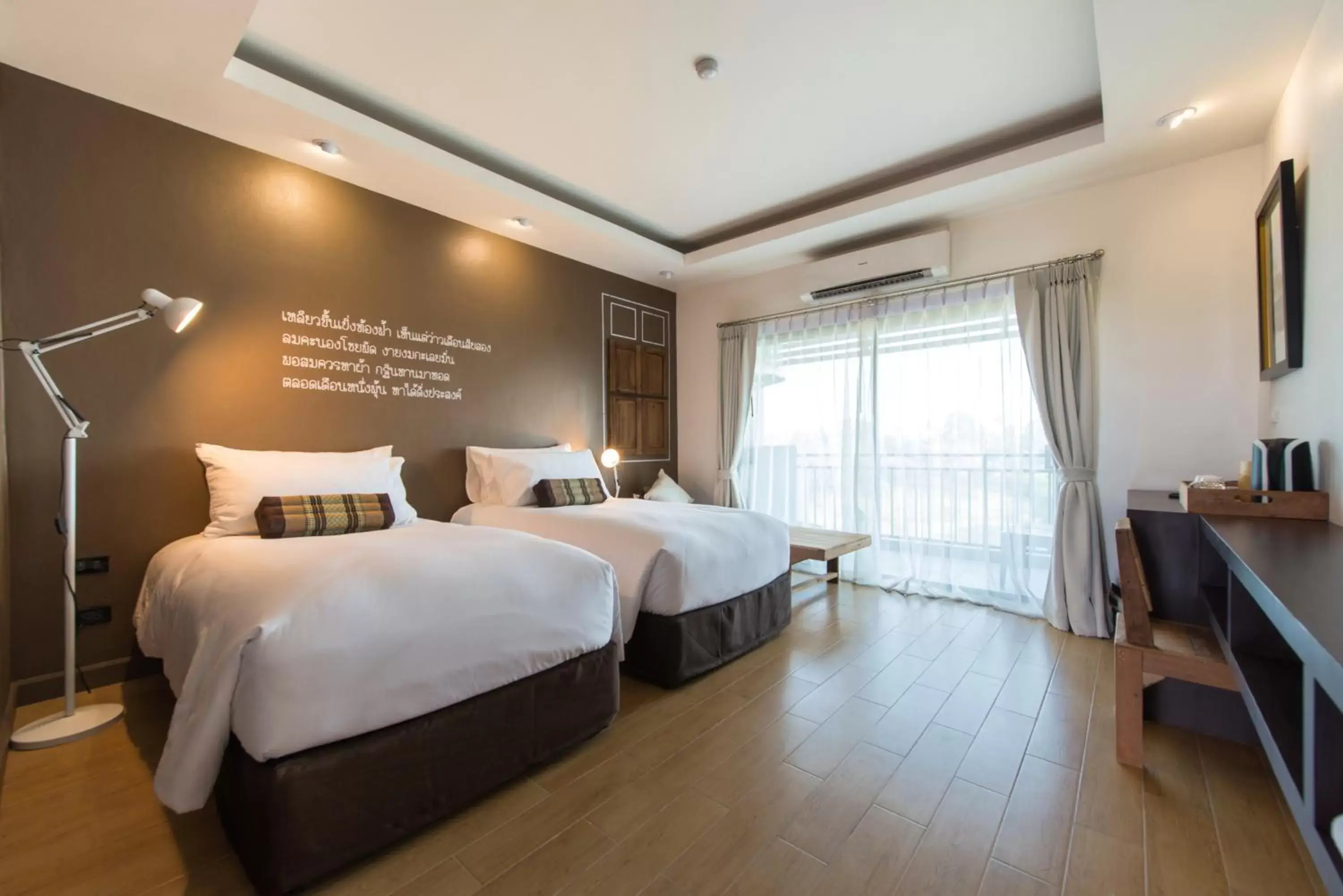 Twin Room with Lake View in Brown House Hotel by Blu Monkey - SHA Extra Plus