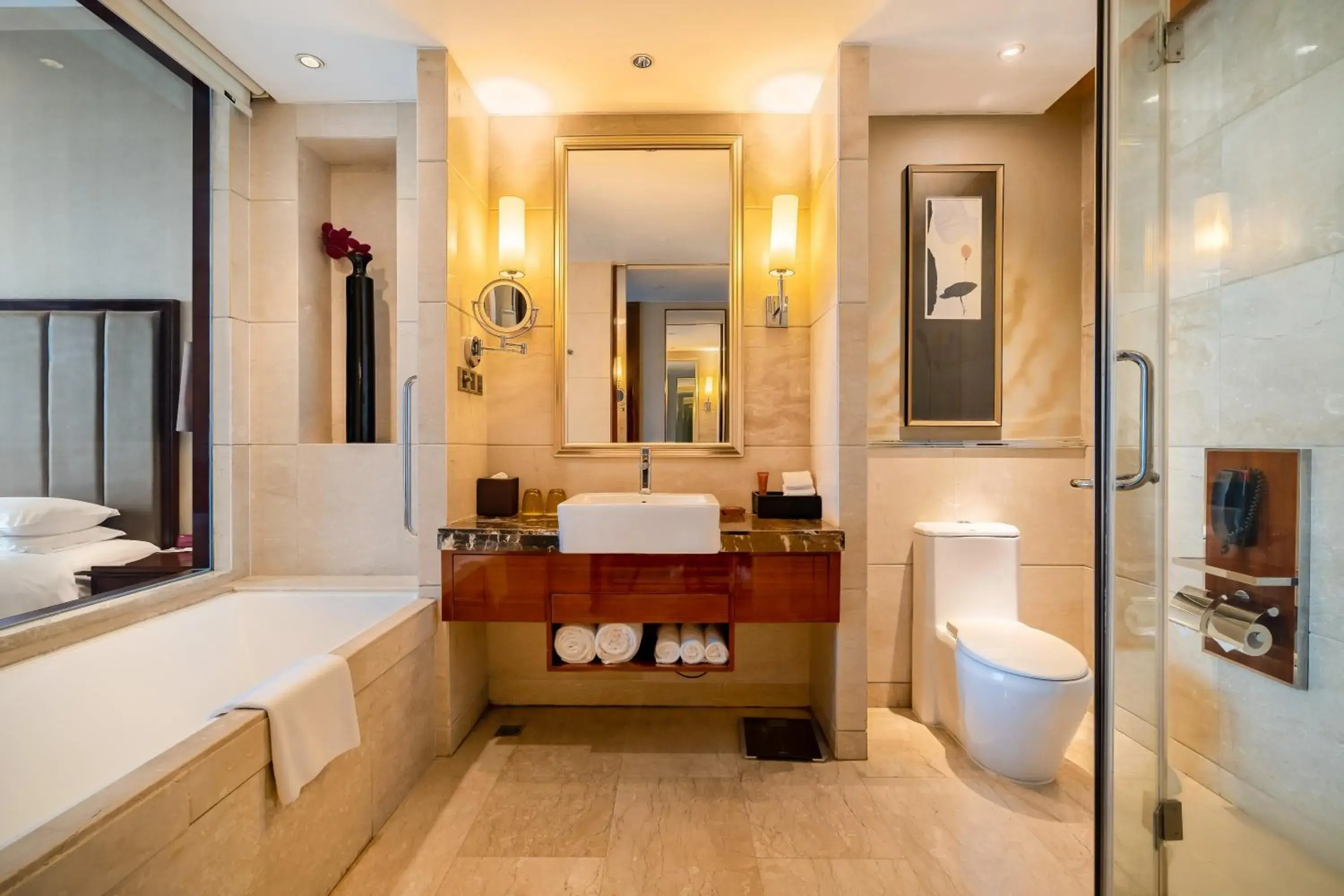 Bathroom in Crowne Plaza Zhenjiang, an IHG Hotel