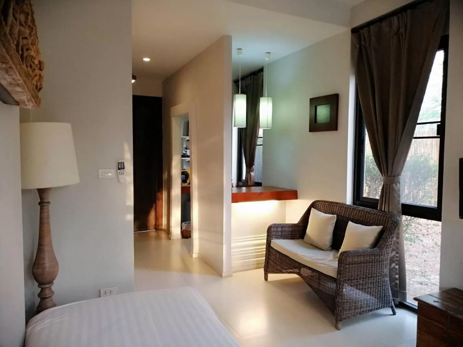 Living room, Bed in Tharaburi Resort