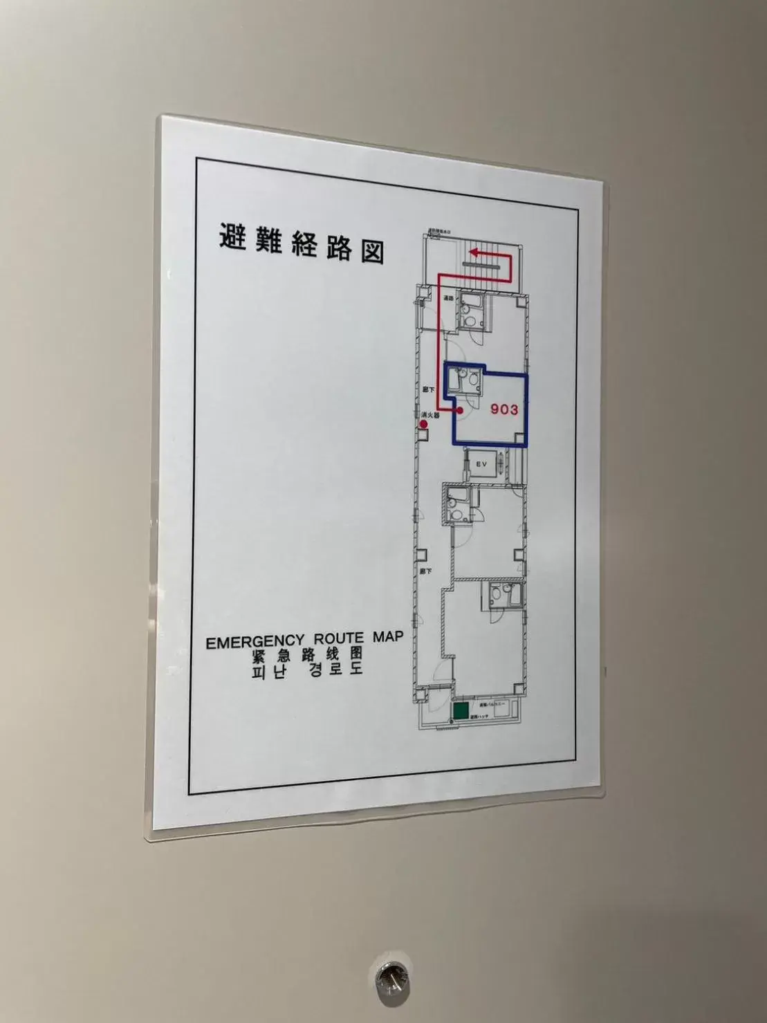 Floor Plan in GATE STAY hotel Osaka Namba
