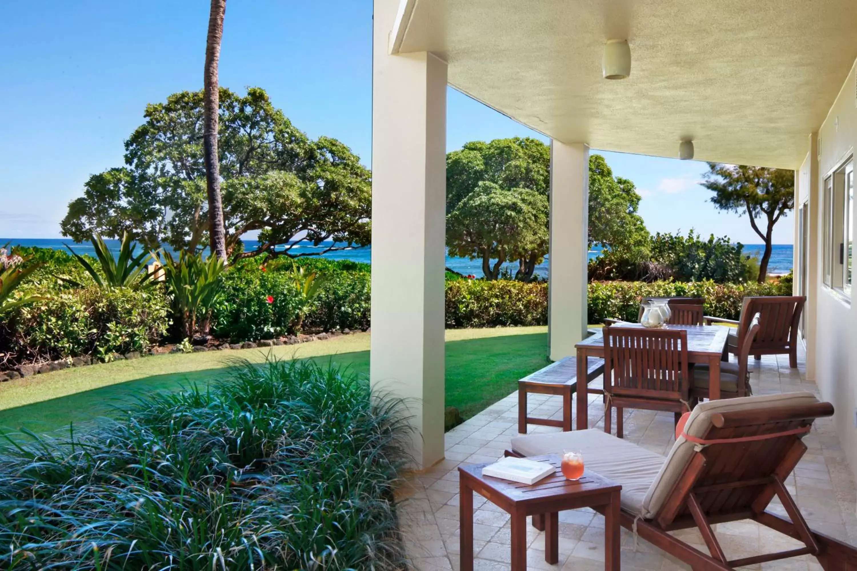 Patio in Waipouli Beach Resort & Spa Kauai By Outrigger