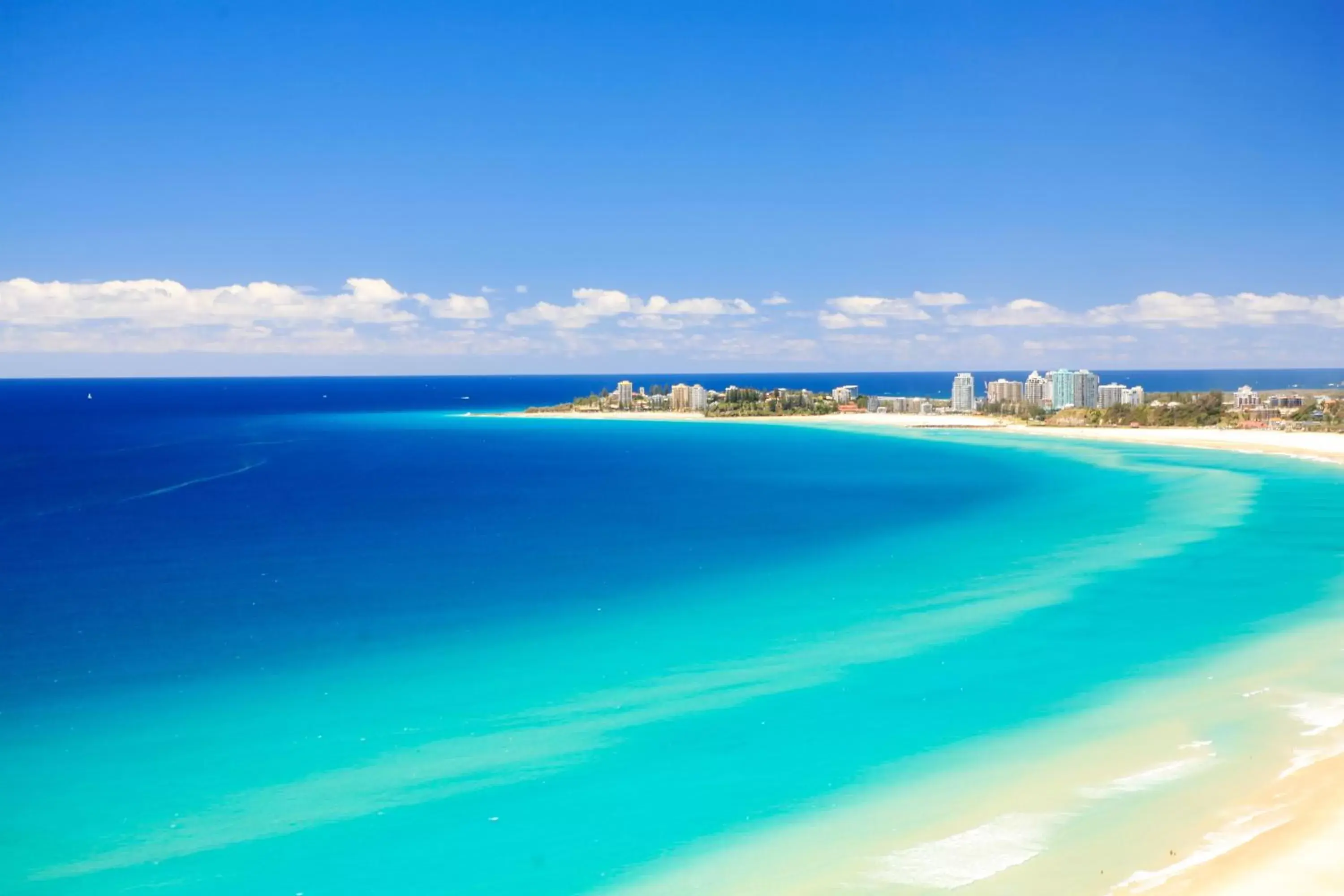 Beach in The Bay Apartments Coolangatta