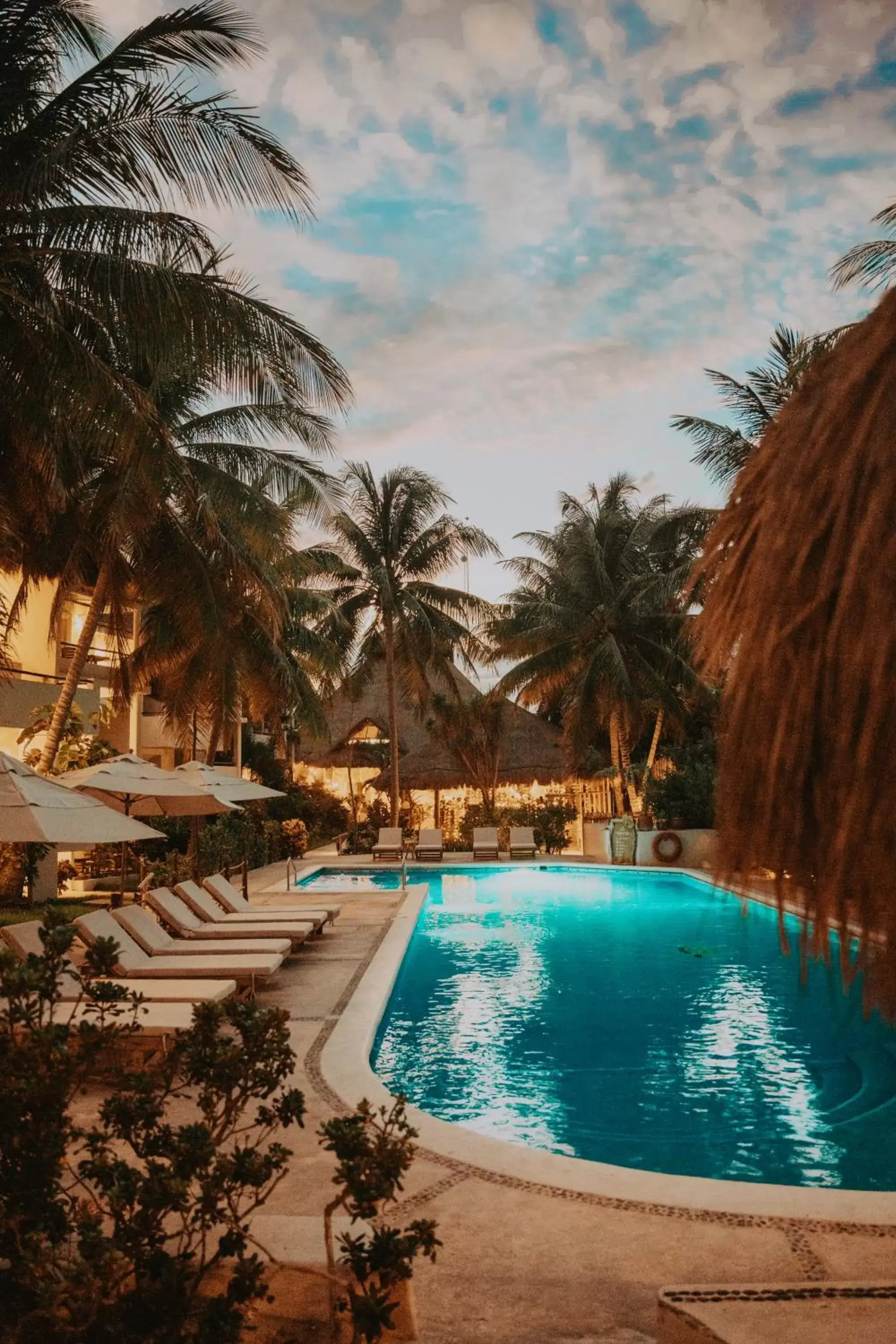 Garden view, Swimming Pool in Petit Lafitte Beach Front Hotel & Bungalows