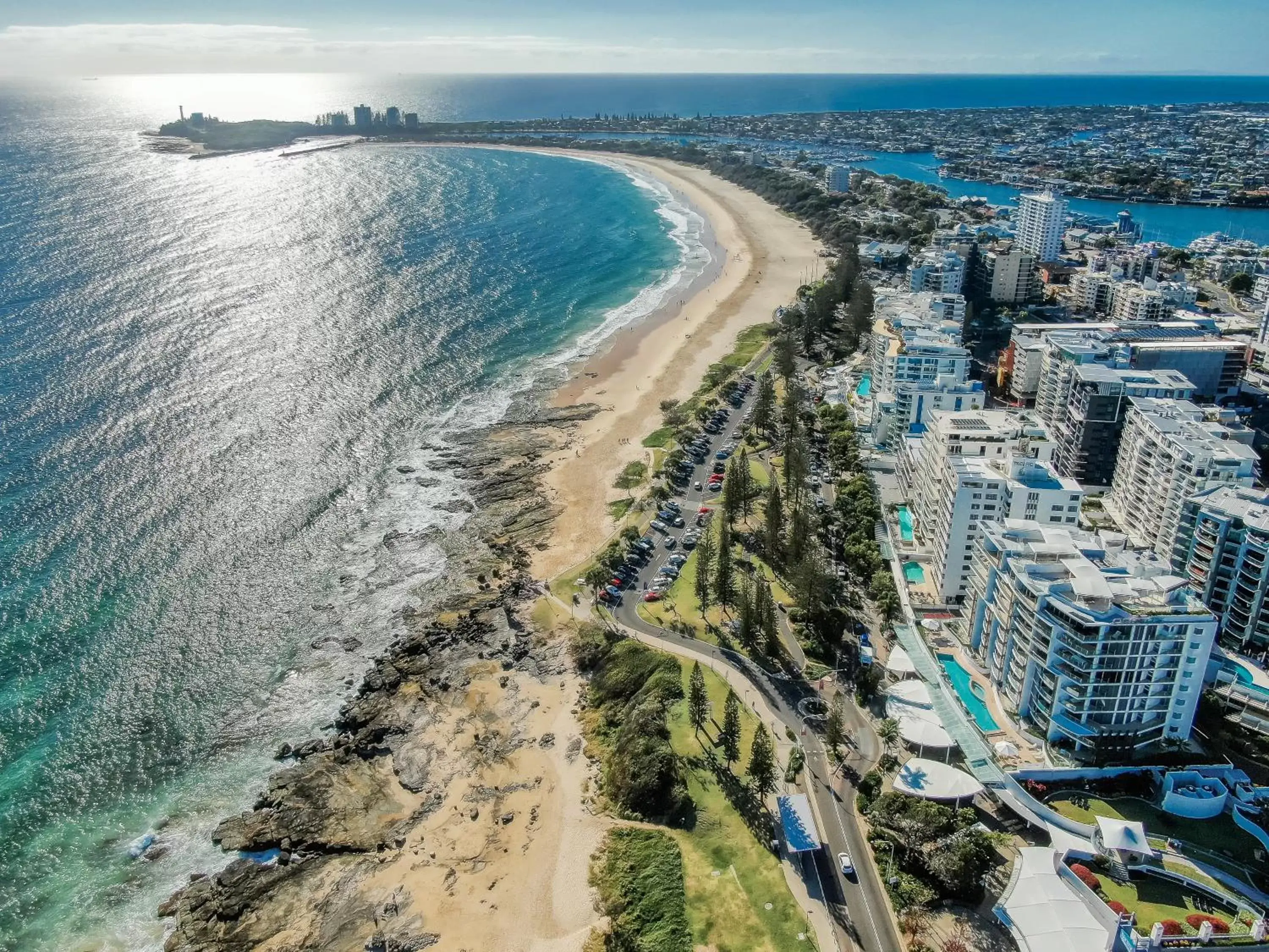 Natural landscape, Bird's-eye View in Oceans Mooloolaba