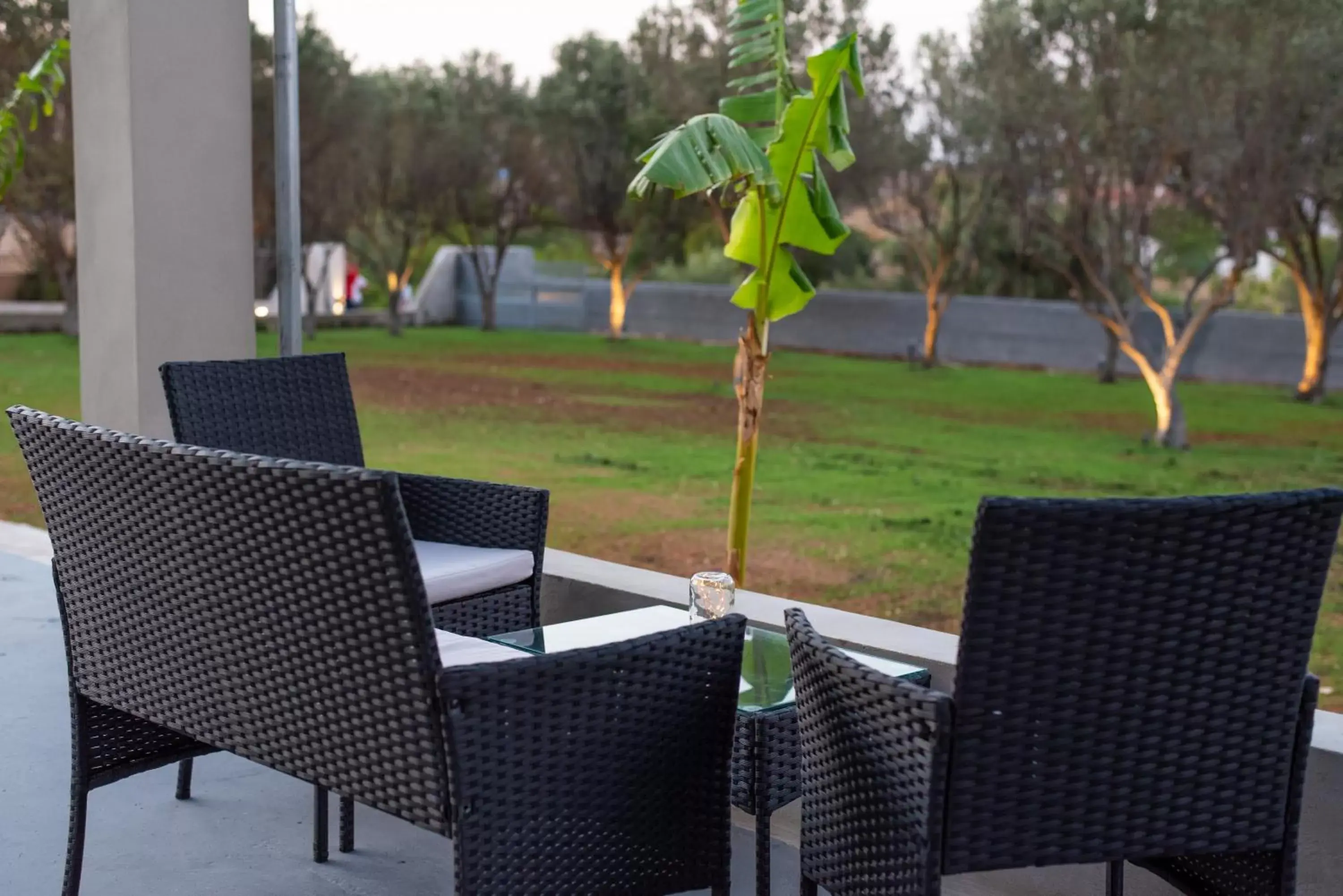 Patio in Airscape Hotel Free Shuttle From Athen's Airport