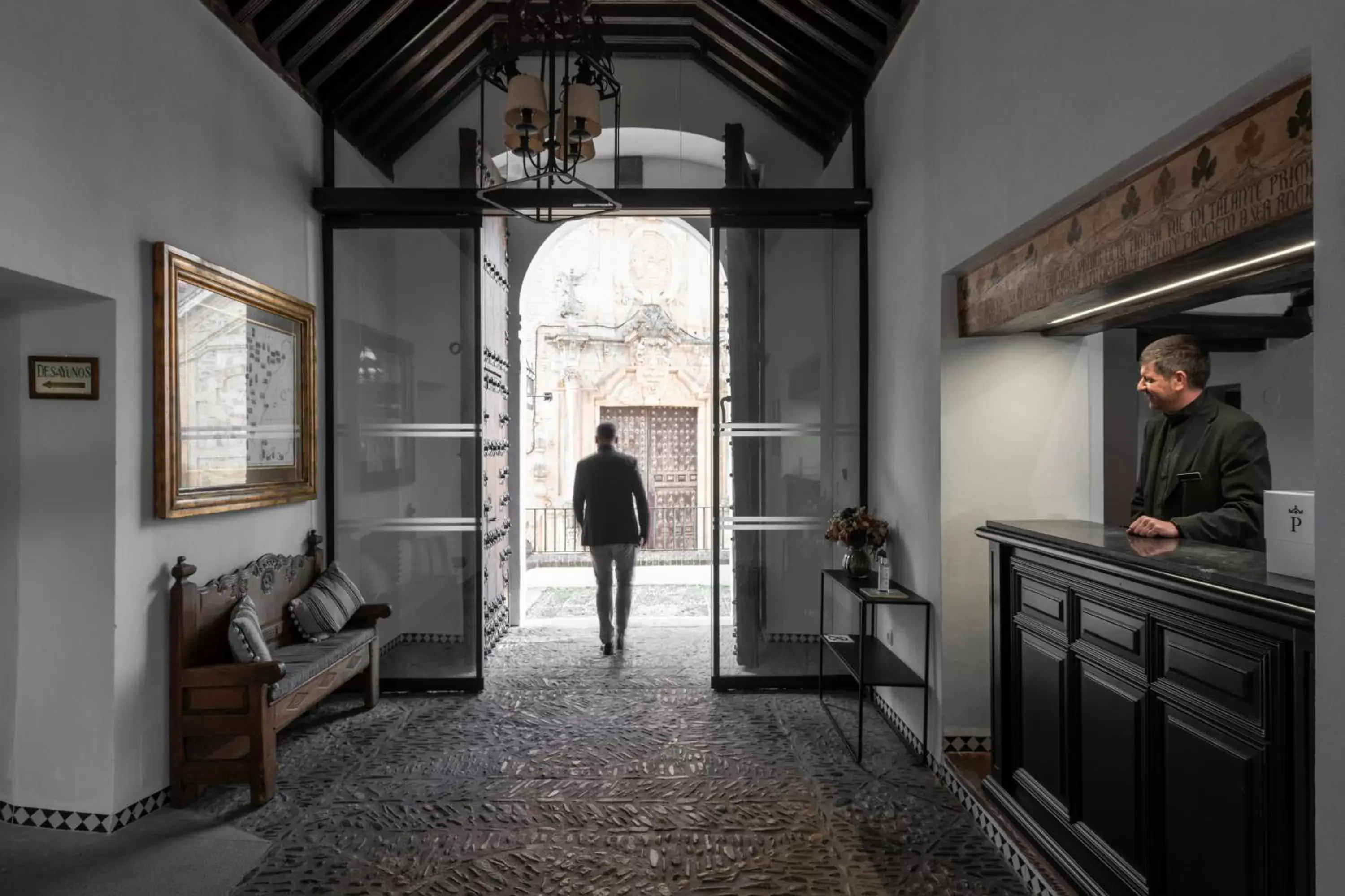 Lobby or reception in Parador de Guadalupe