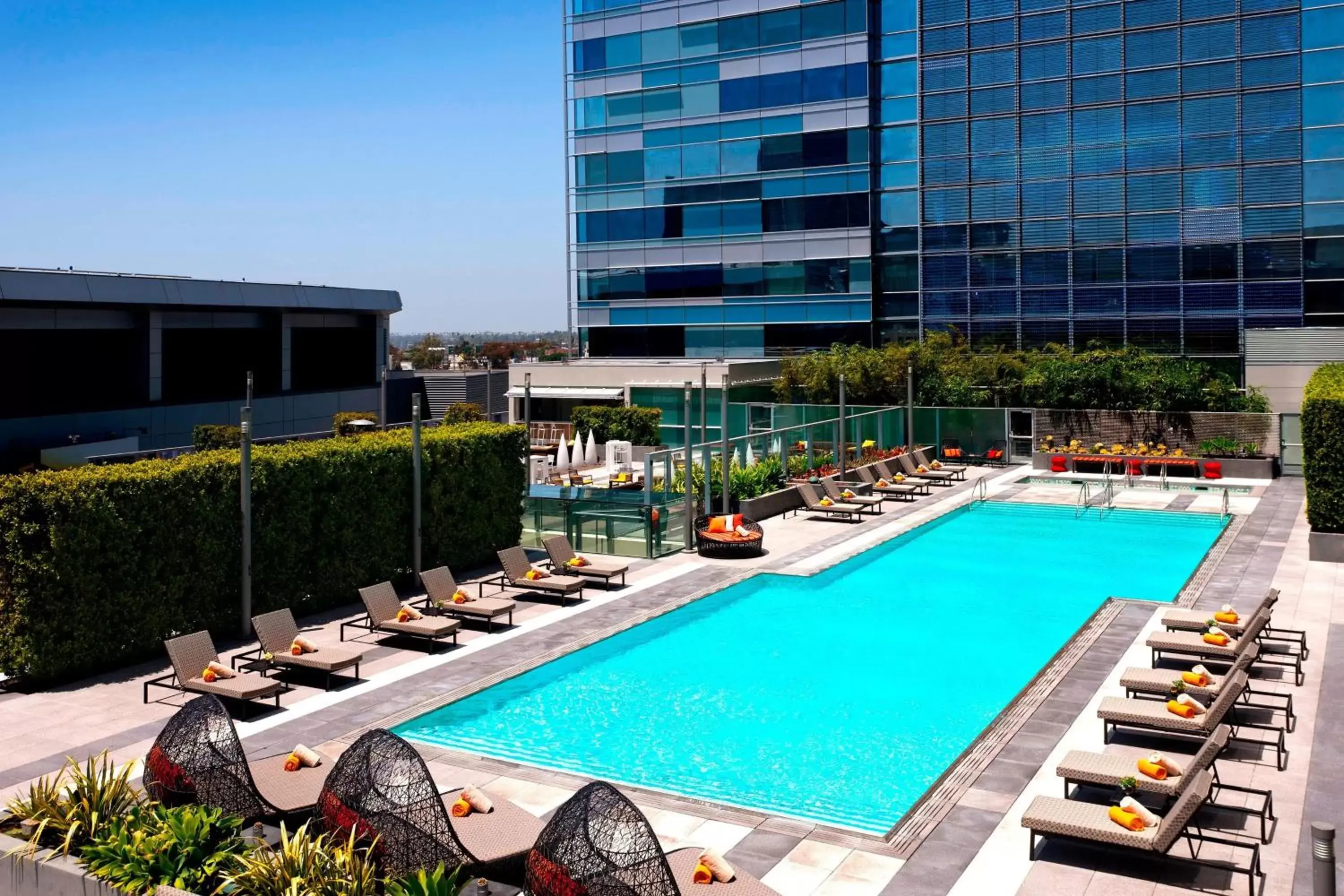 Swimming Pool in JW Marriott Los Angeles L.A. LIVE