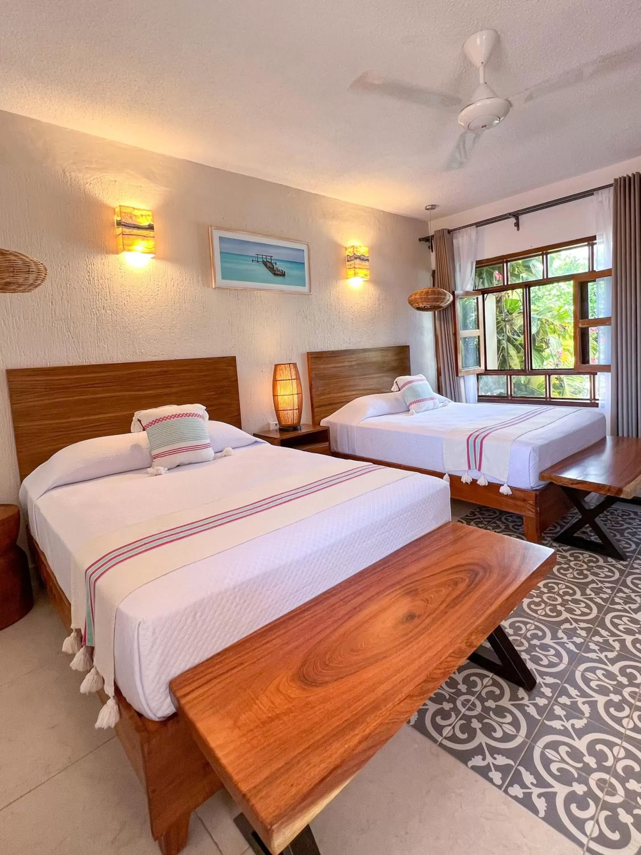 Bed in Hotel Hulku Bed in Hotel Hulku