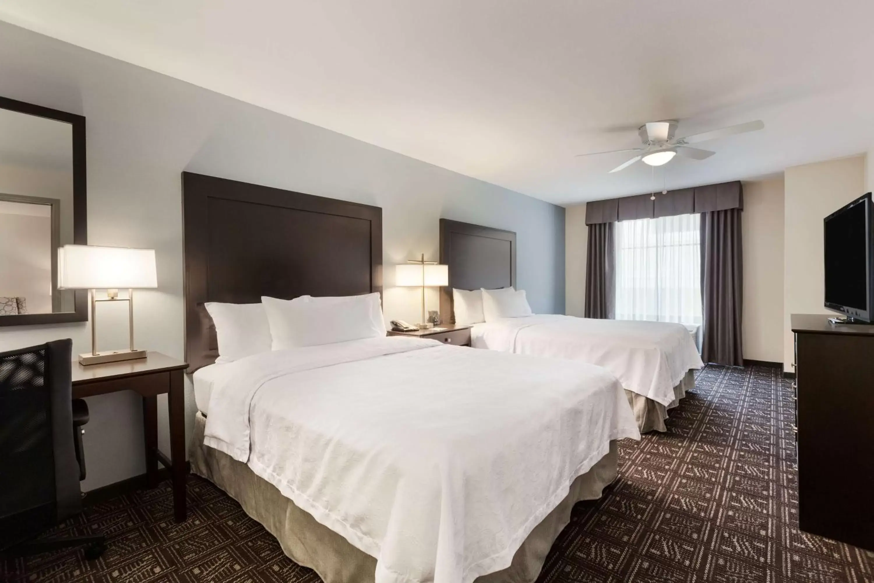 Bed in Homewood Suites by Hilton Huntsville-Downtown