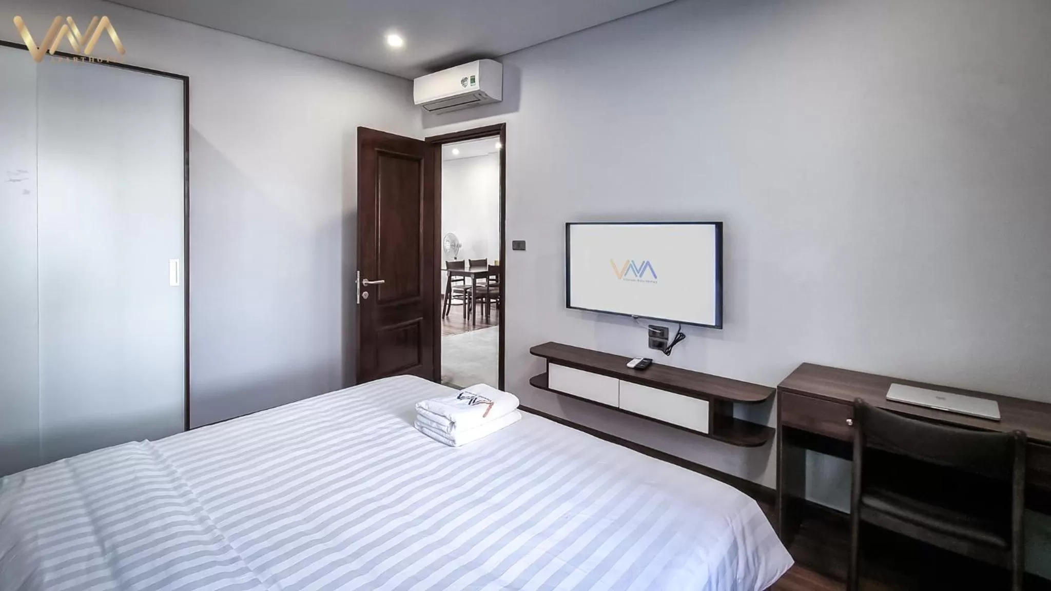 Bed in VNAHOMES APARTHOTEL