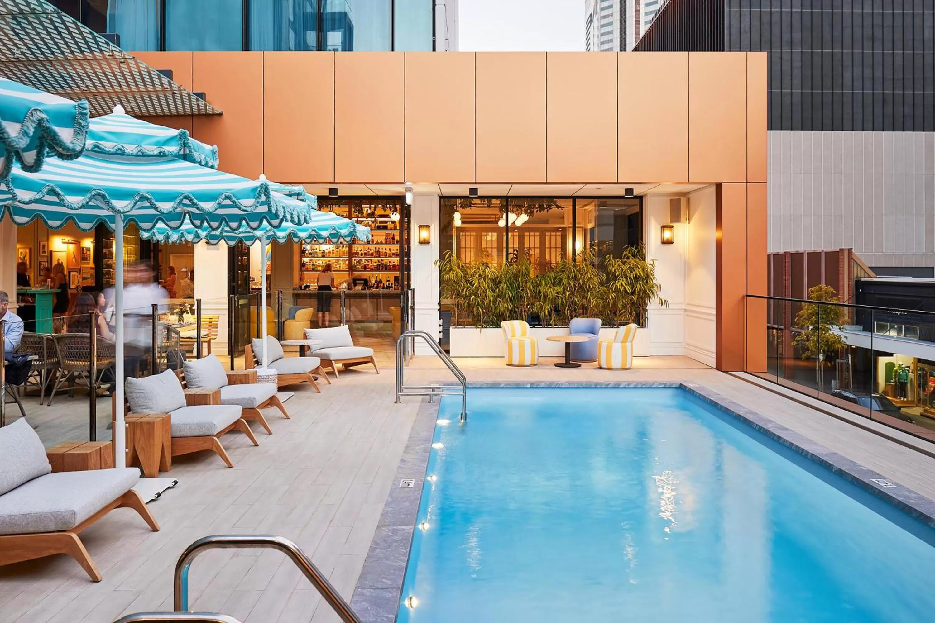 Swimming pool in The Adnate Perth - Art Series