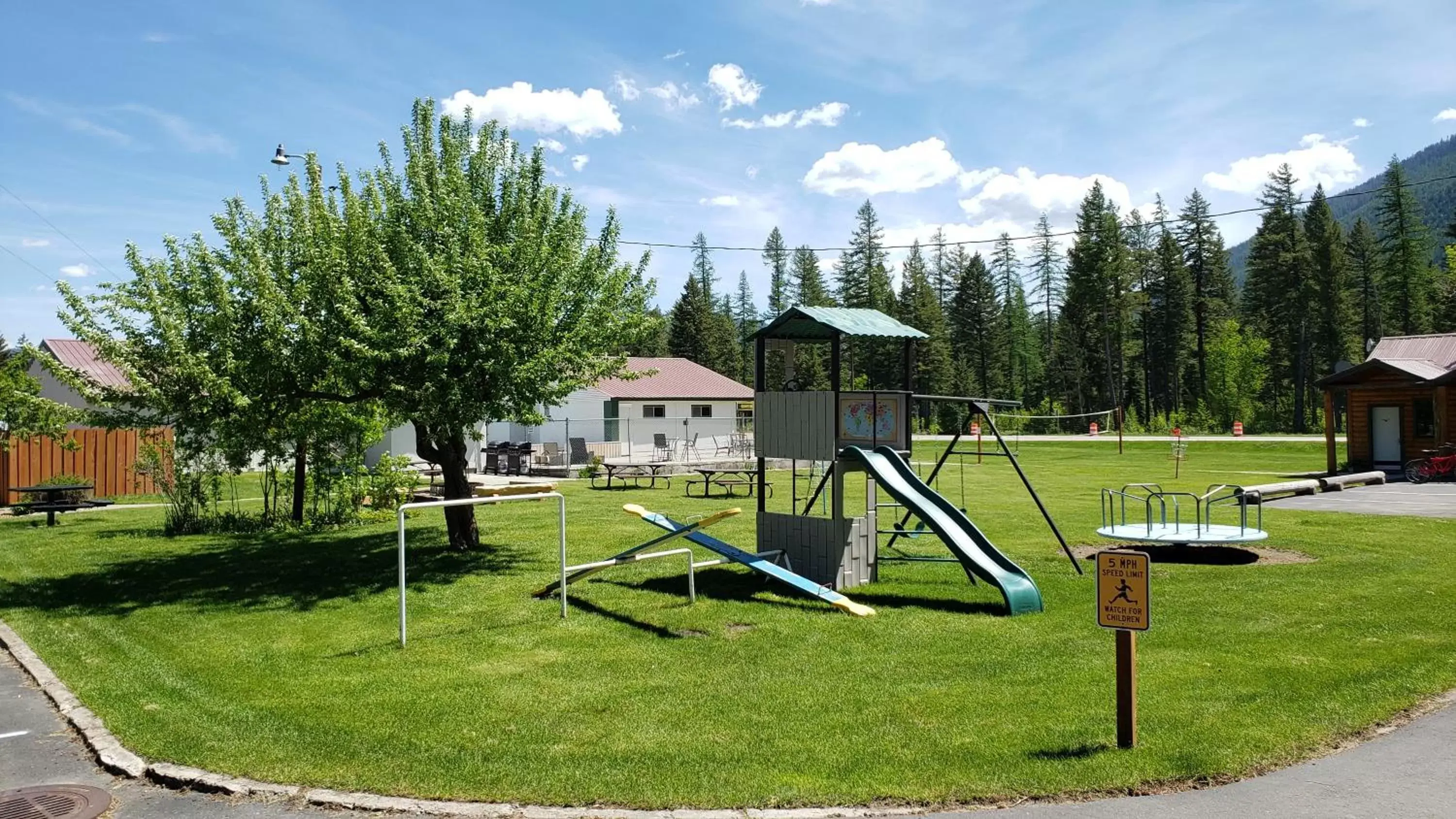 Children's Play Area in Beargrass Lodging & RV Resort