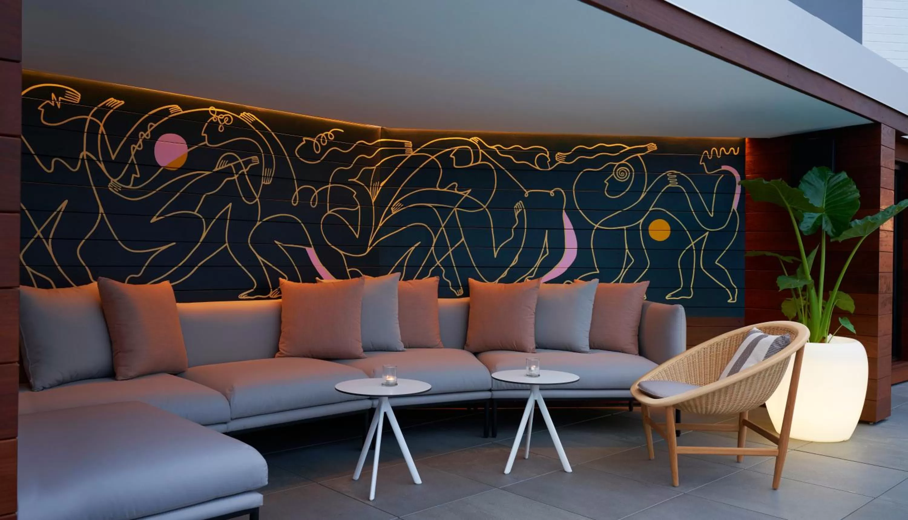 Patio in Hotel Zena Washington DC