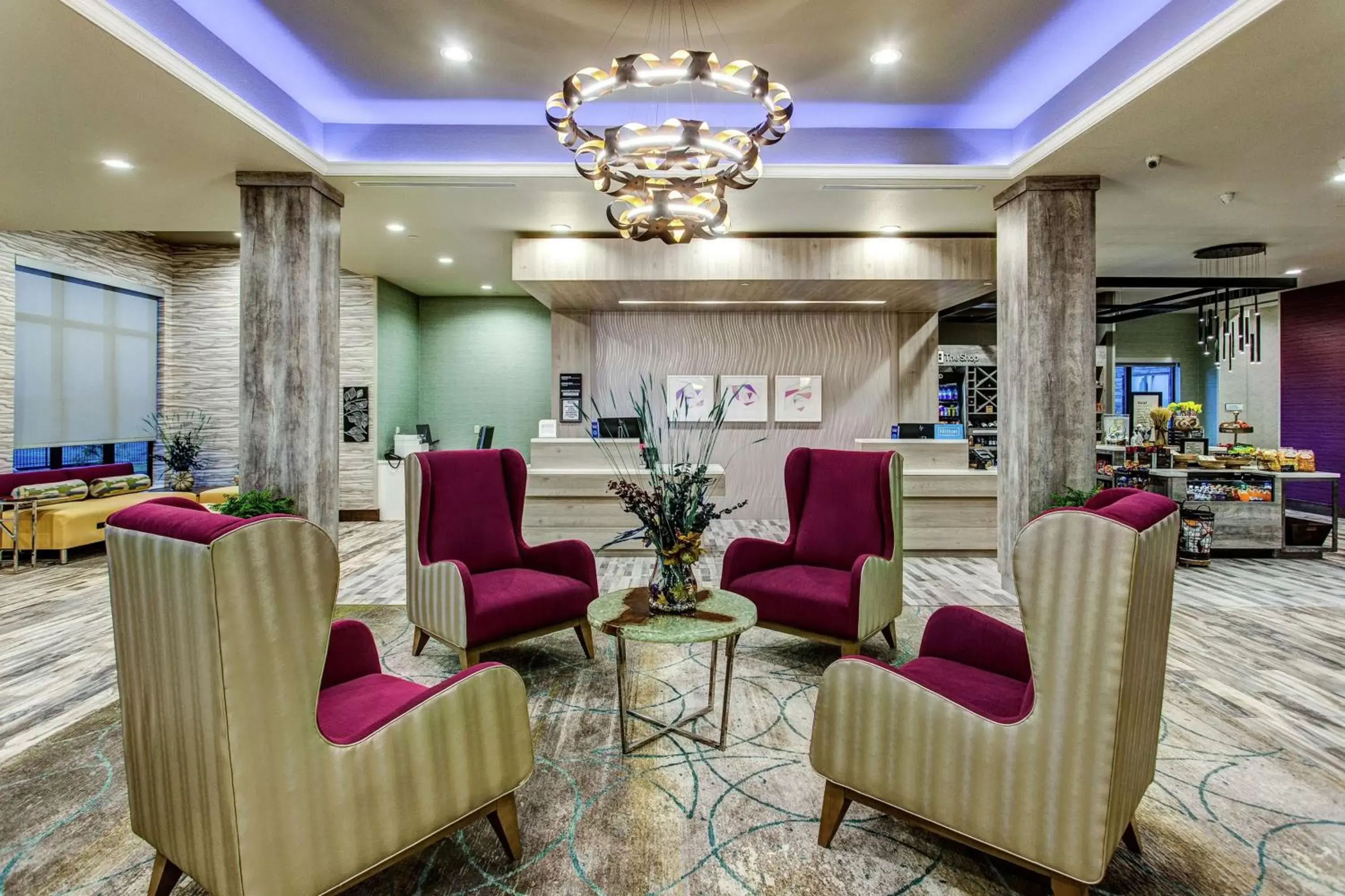 Lobby or reception in Hilton Garden Inn Topeka