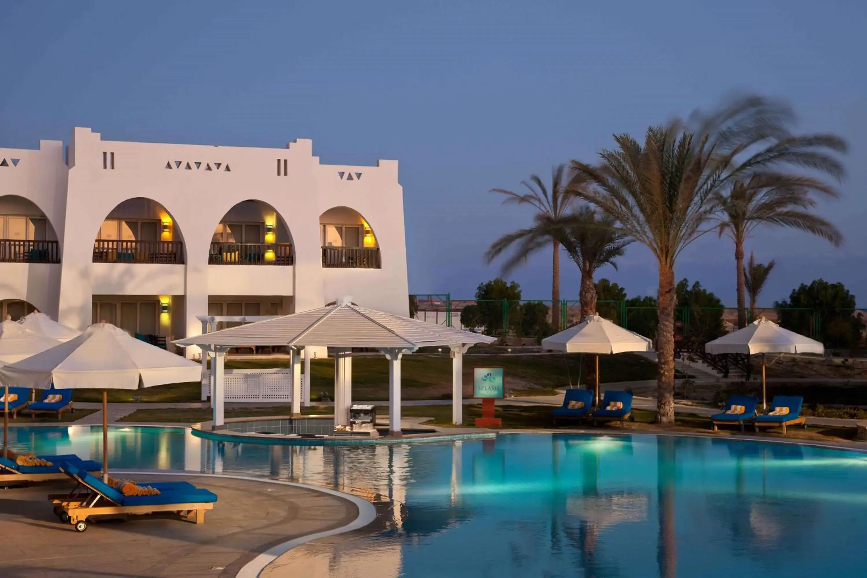 Pool view, Property Building in Hilton Marsa Alam Nubian Resort