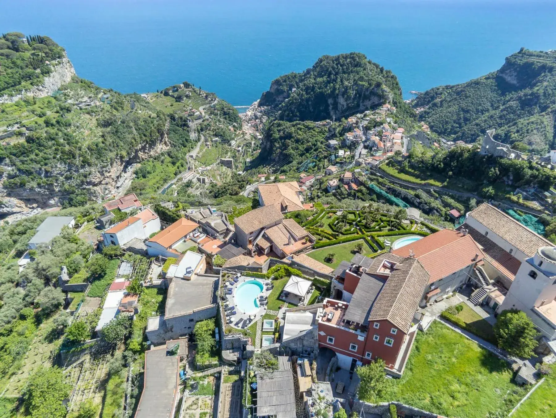 Sea view, Bird's-eye View in Palazzo Pascal