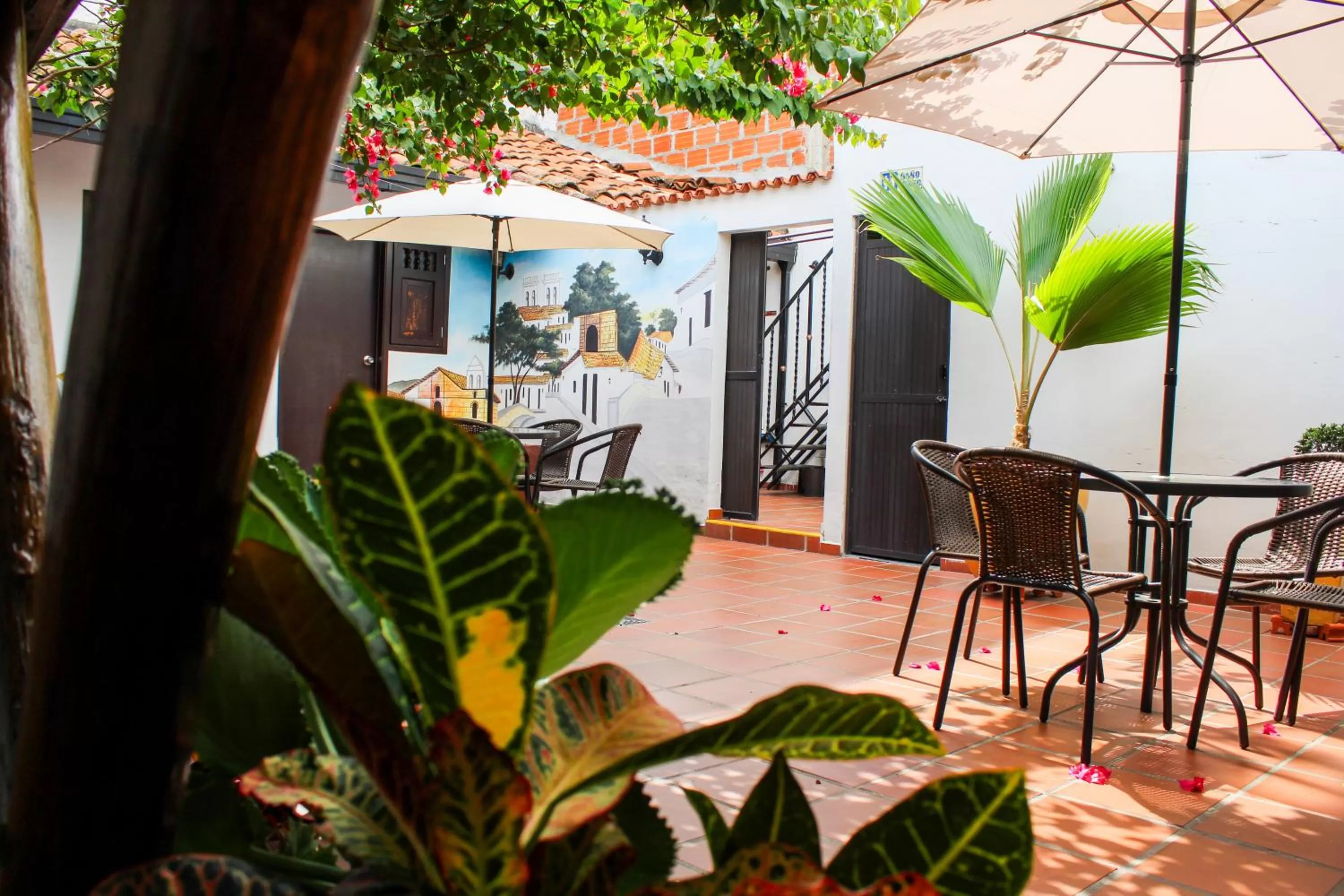 Patio in Hotel Colonial San Felipe