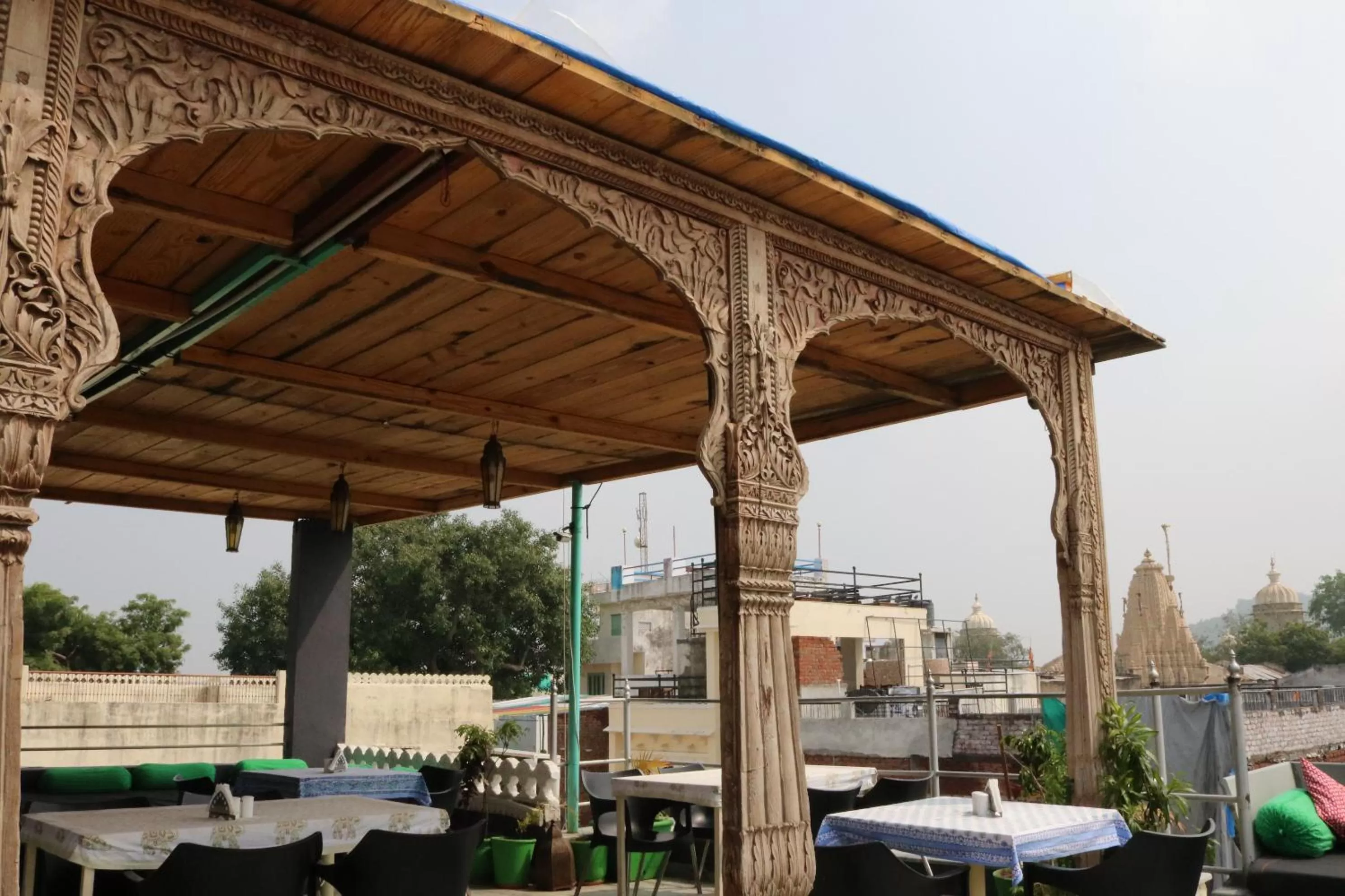 Decorative detail in Hotel Pratap Bhawan